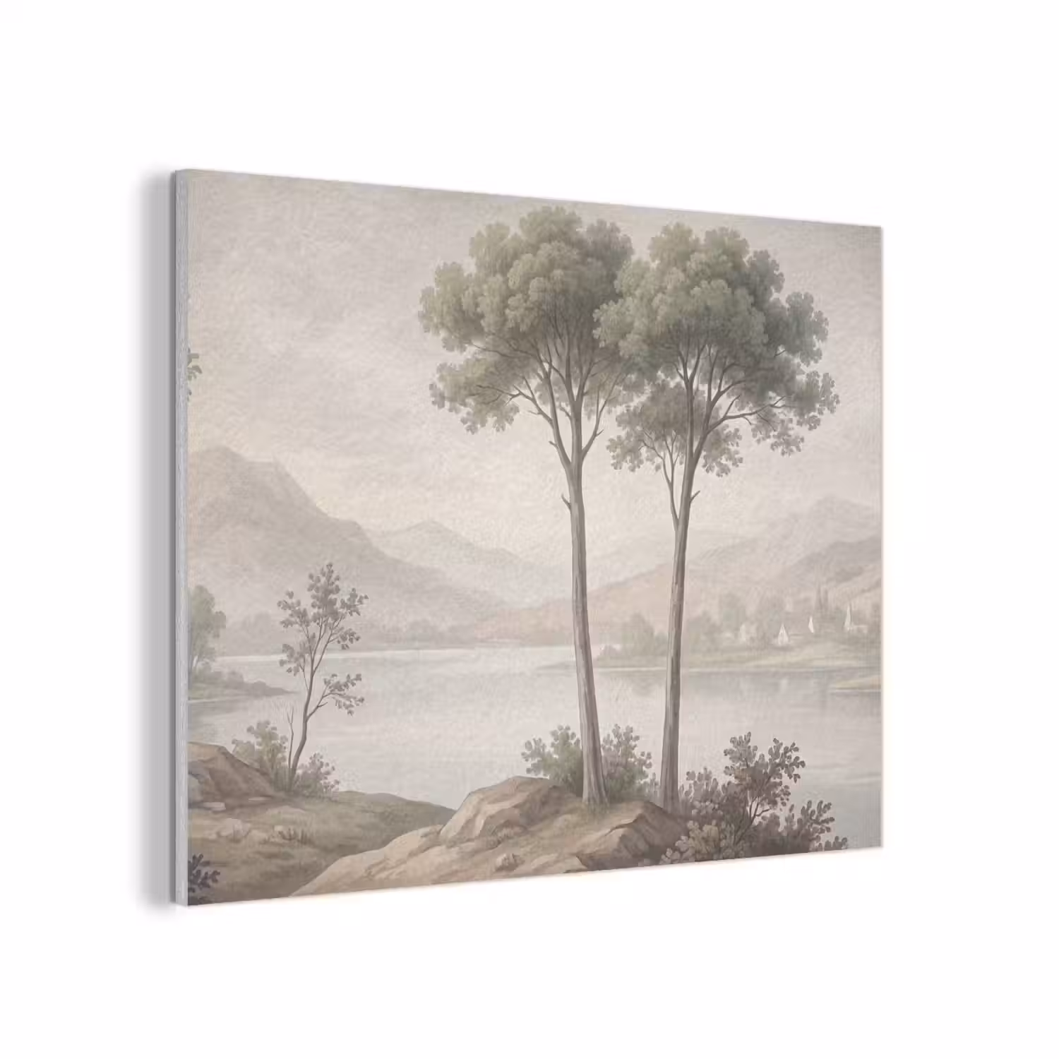 Bomen - Meer - Bergen - Illustratie PET vilt klein -3d