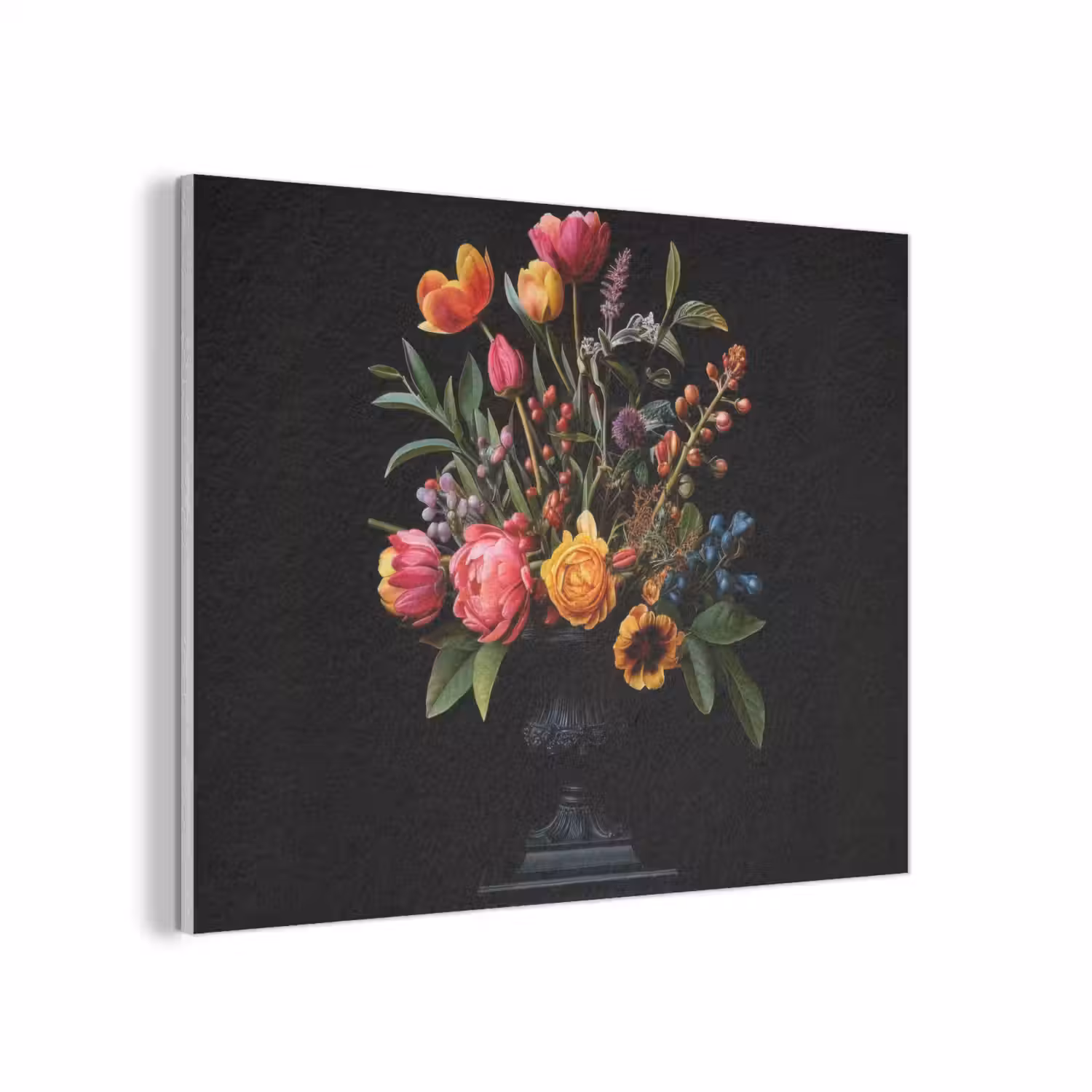 Tulpen - Bessen - Boeket - Vaas PET vilt klein -3d