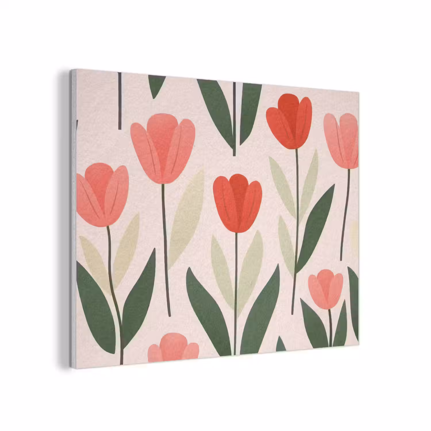 Tulpen - Modern - Roze PET vilt klein -3d