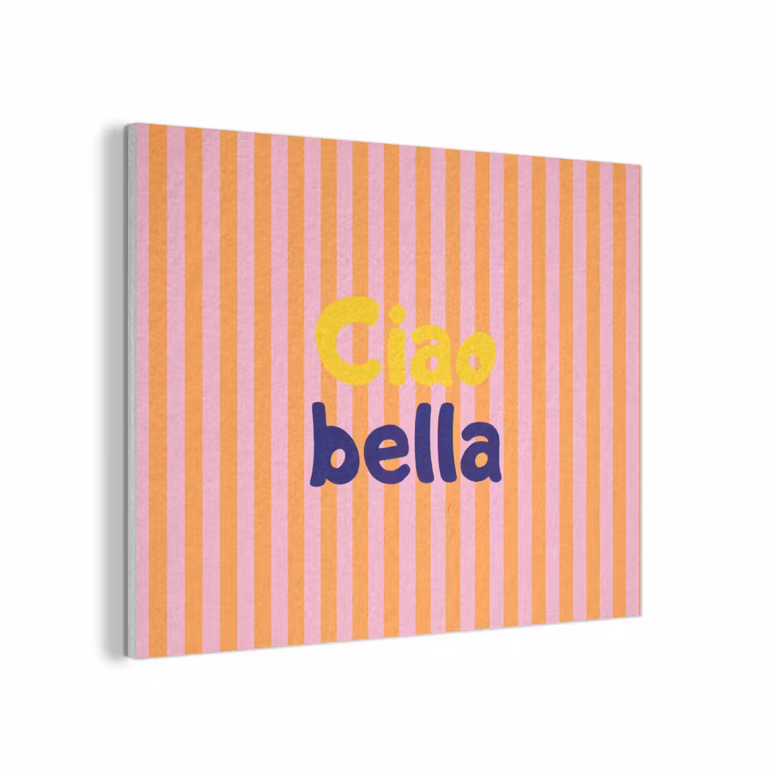 Verticaal - Strepen - Oranje - Ciao bella PET vilt klein -3d