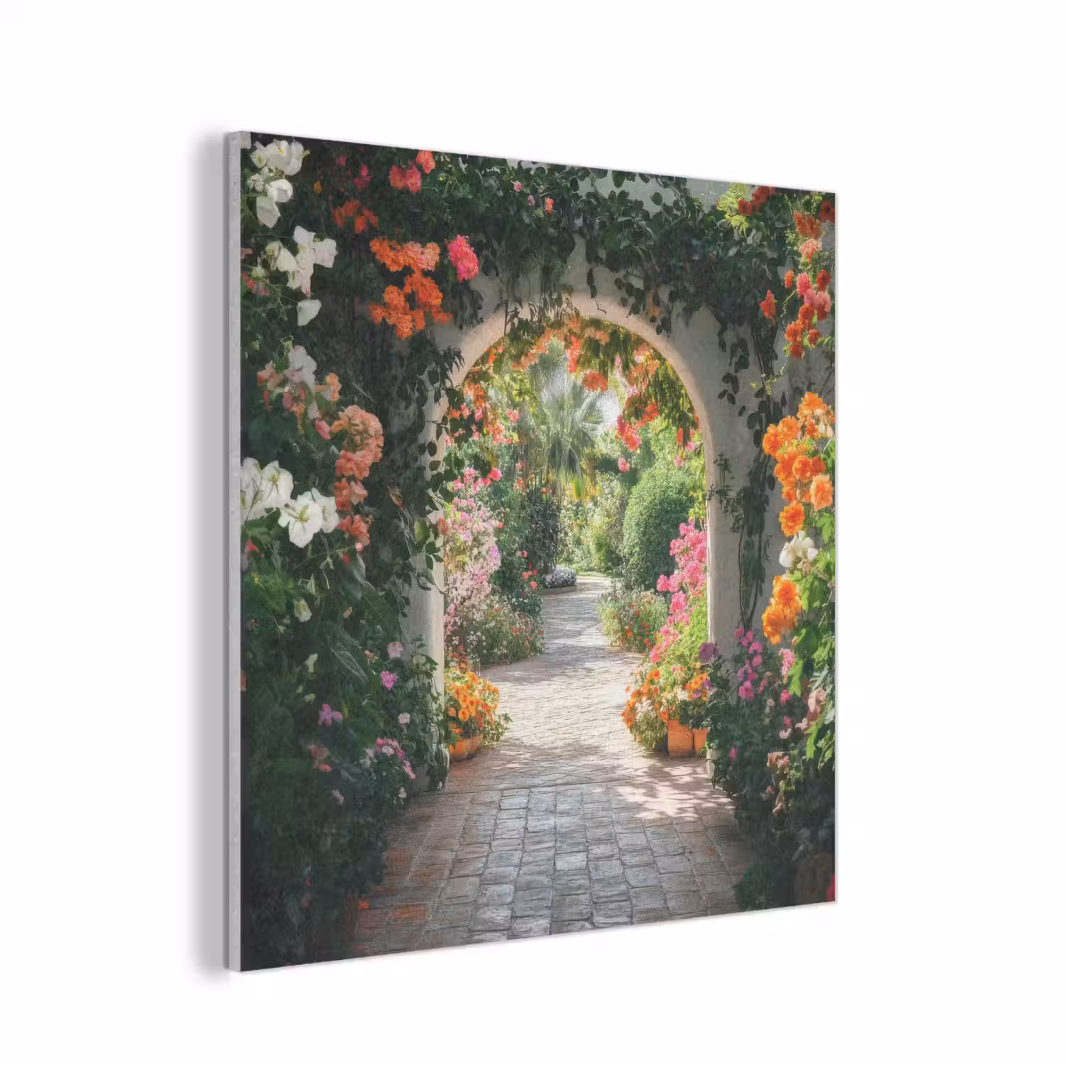 Doorkijk - Bloemen - Natuur - Bloementuin PET vilt klein -3d