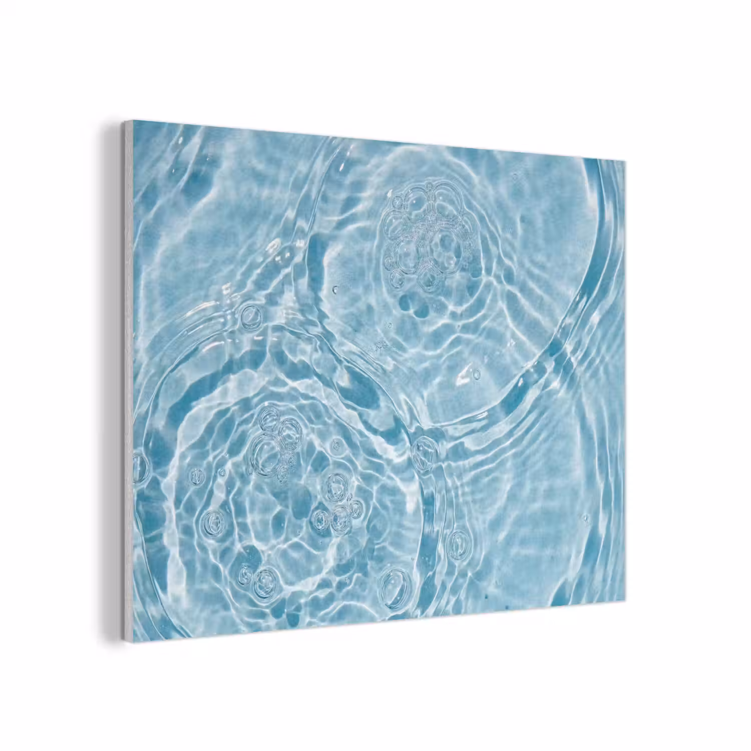 Water - Blauw - bubbels PET vilt klein -3d