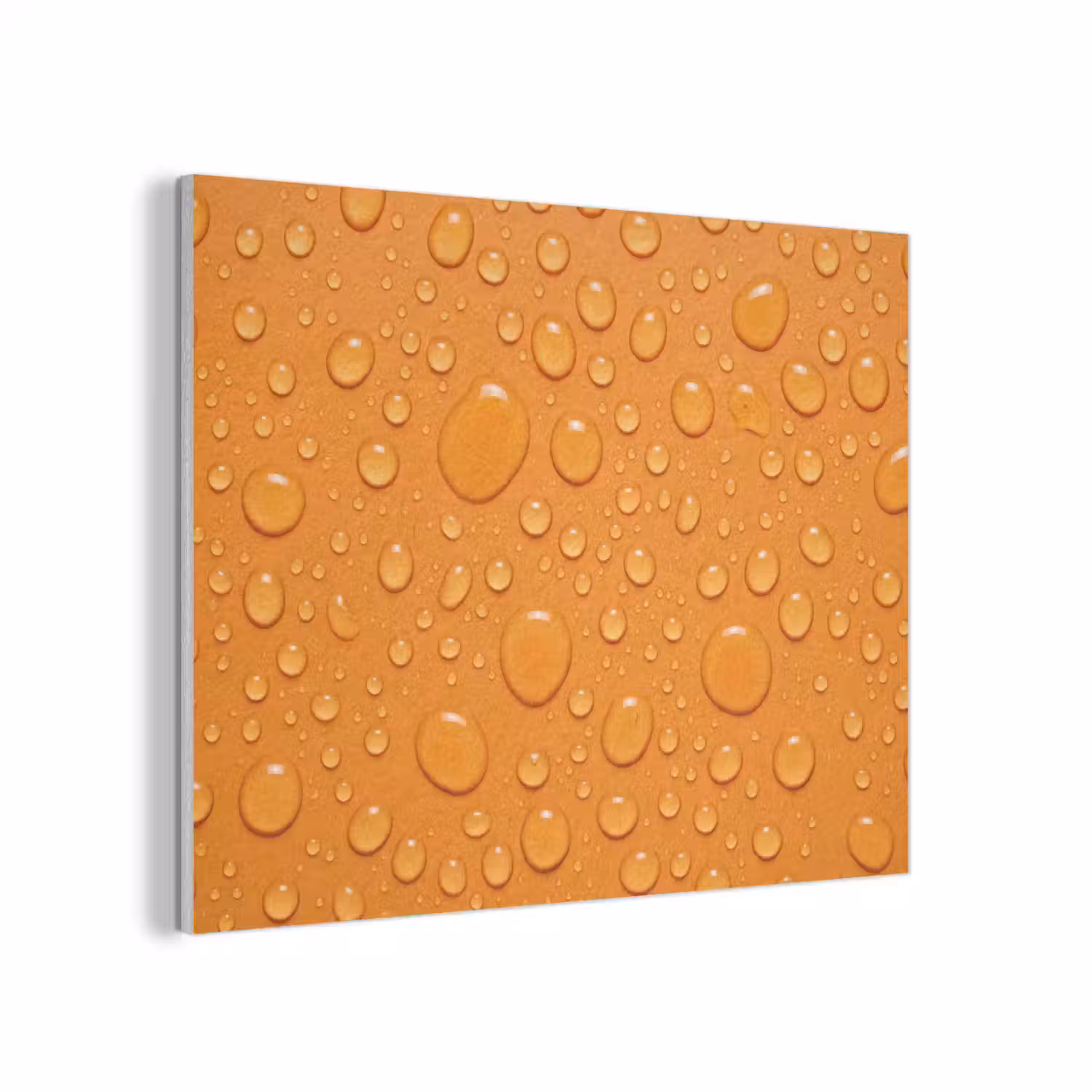 Water - Druppels - Oranje PET vilt klein -3d