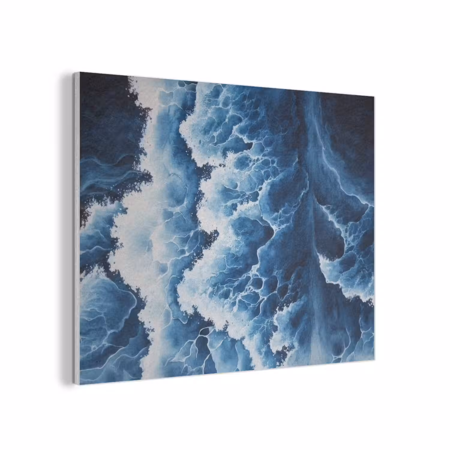 Golven - Blauw - Schuim PET vilt klein -3d