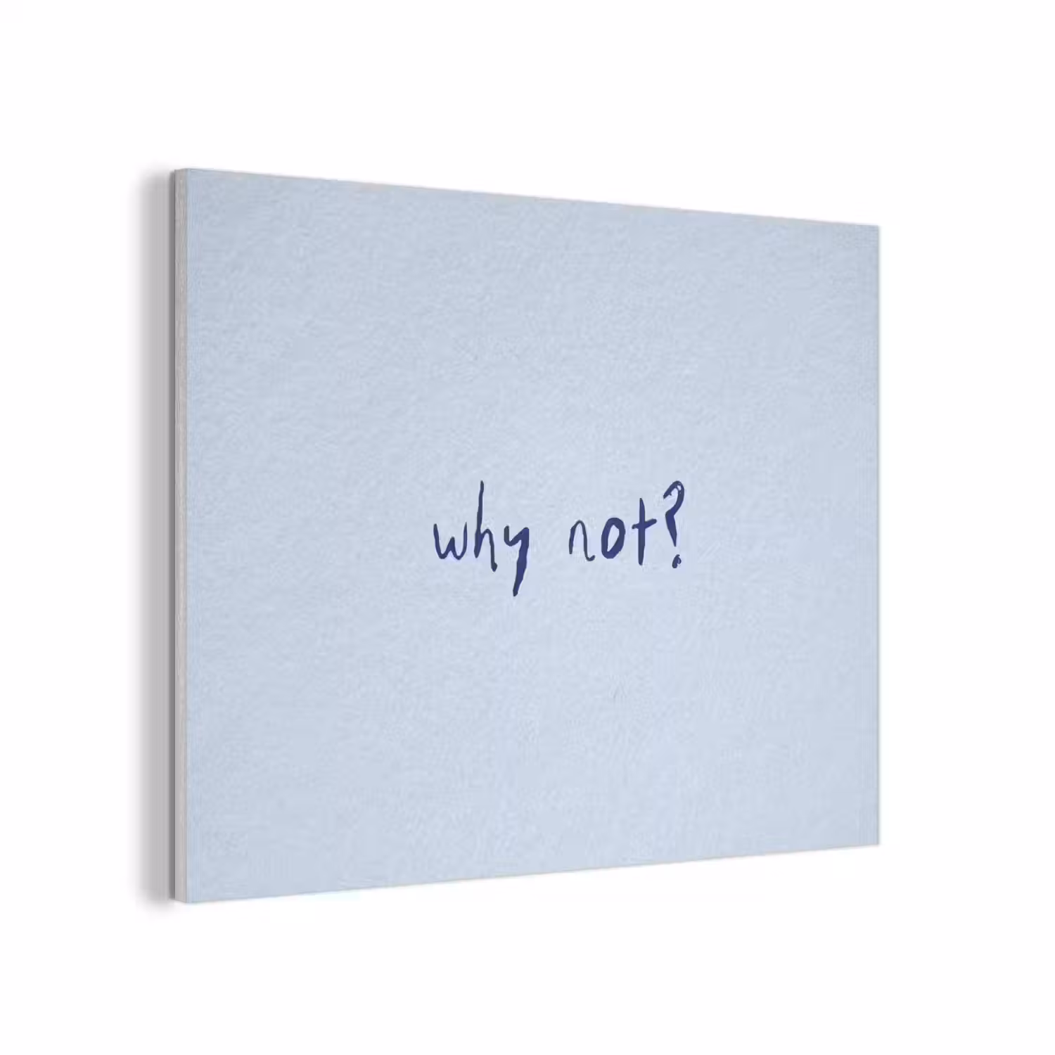Why not - Blauw - Donker blauw - Quote PET vilt klein -3d