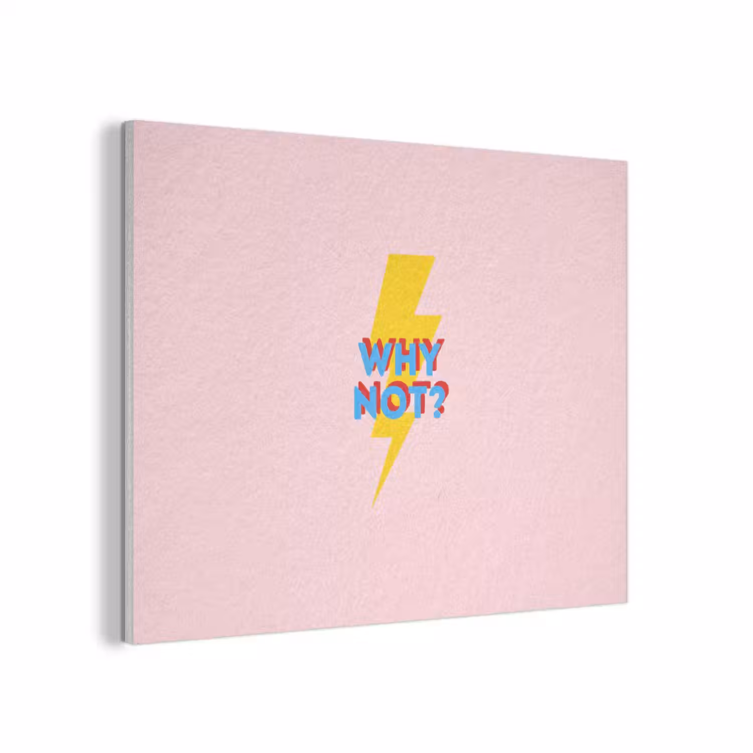 Why not - Bliksem - Roze PET vilt klein -3d