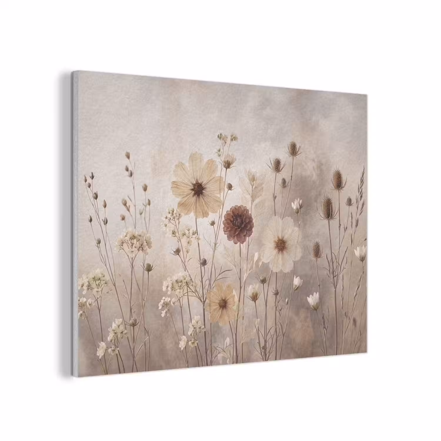 Wilde bloemen - Botanisch - Vintage - Natuur - Rustiek PET vilt klein -3d