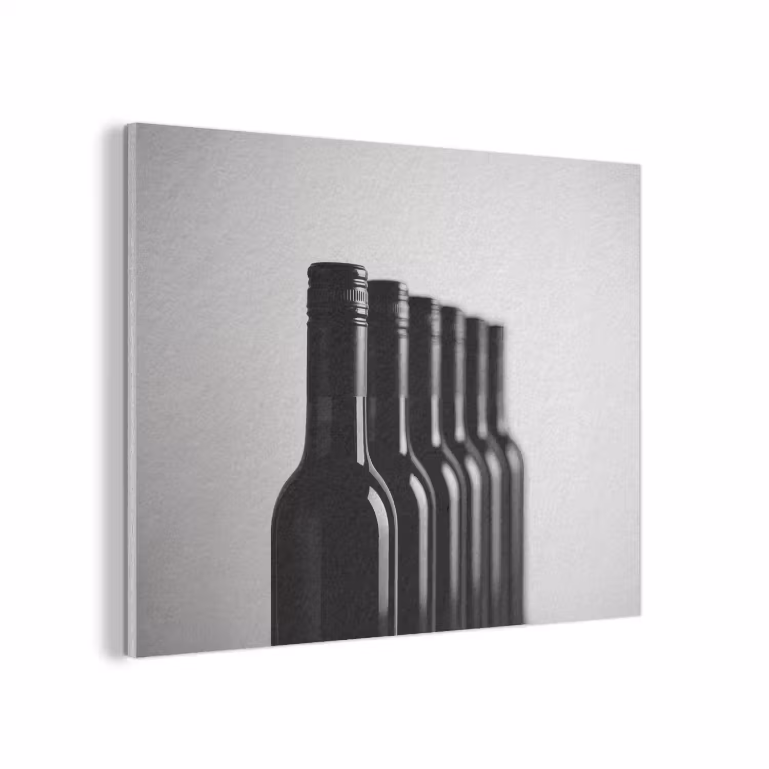 Wijnflessen - Zwart - Minimalistisch PET vilt klein -3d