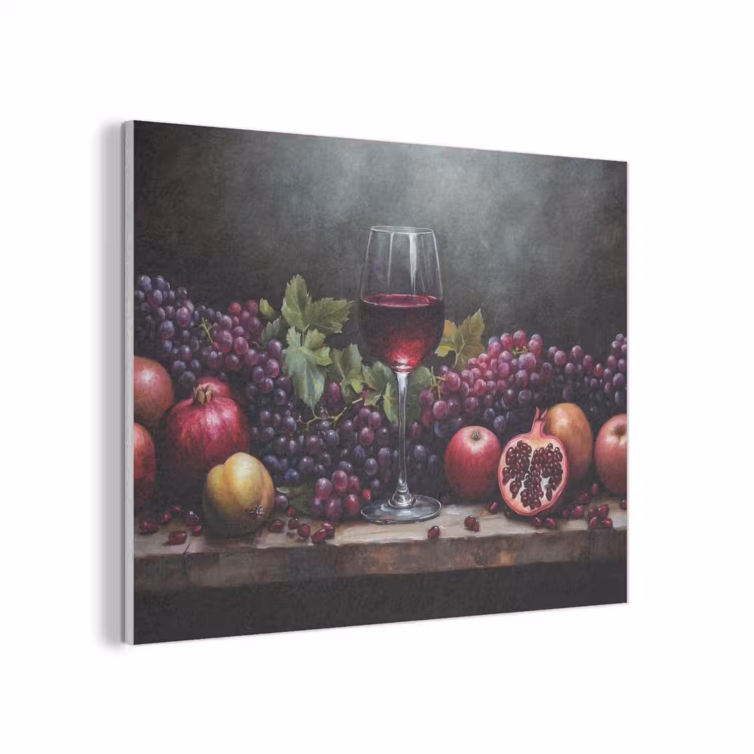 Wijn - Fruit - Stilleven PET vilt klein -3d