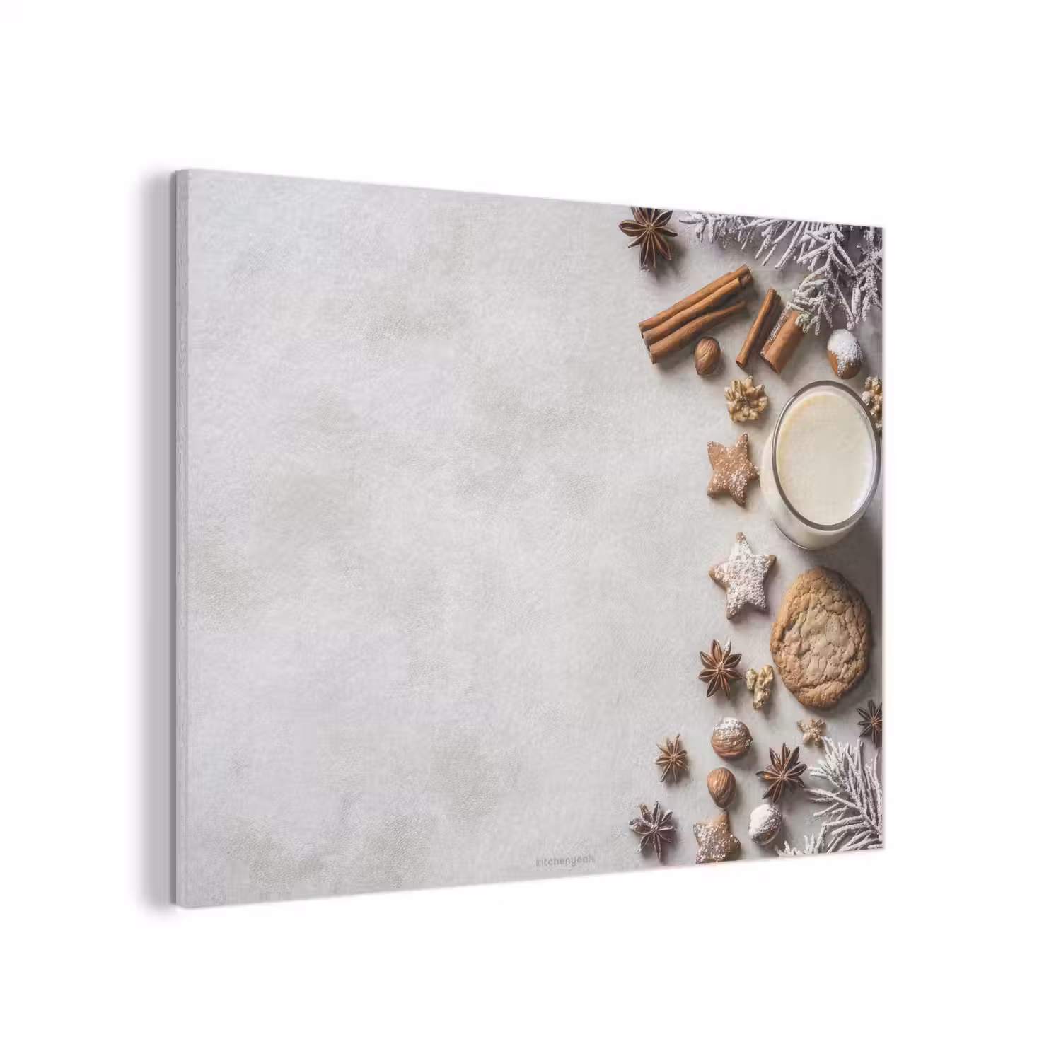 Winter - Kerst - Specerijen - Wit PET vilt klein -3d