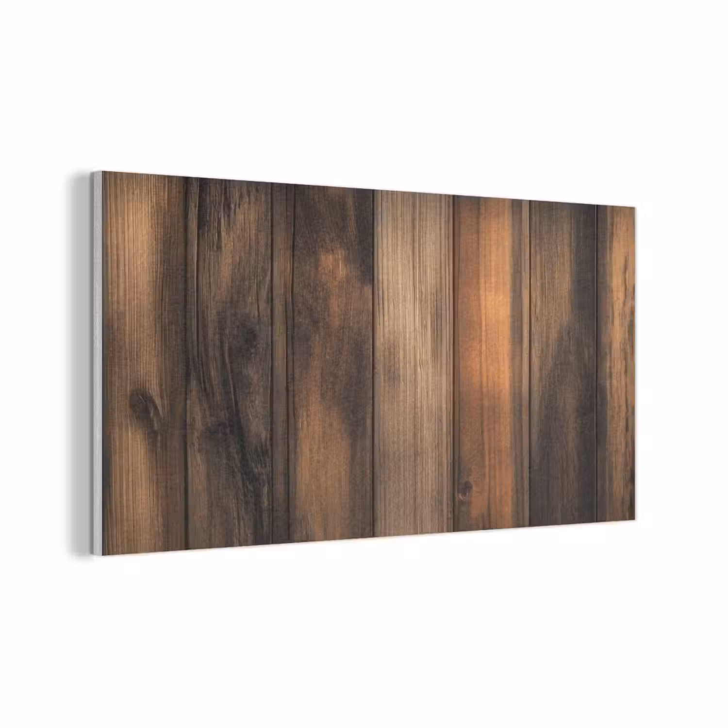 Hout - Rustiek - Donkere Planken PET vilt middel -3d