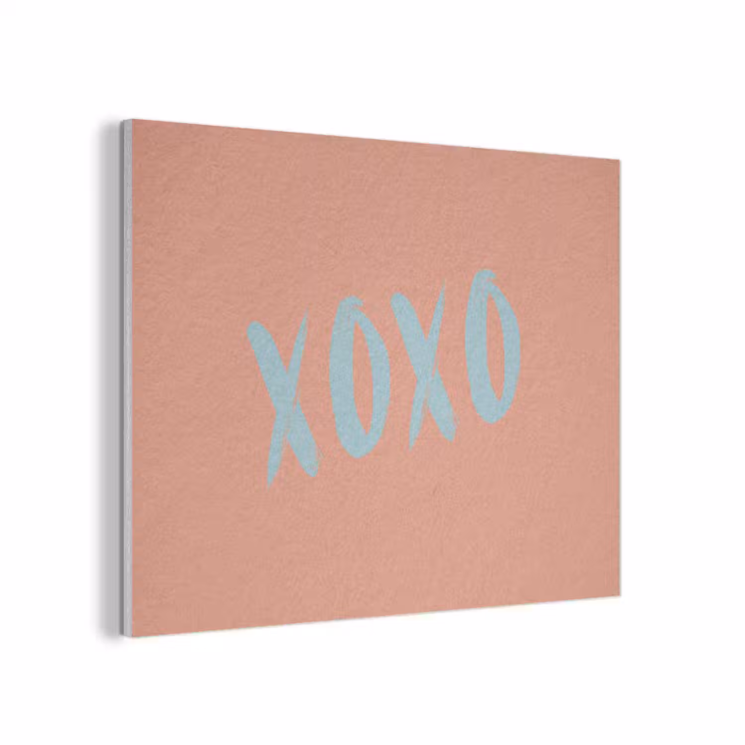 XOXO - Blauw - Perzikkleur PET vilt klein -3d