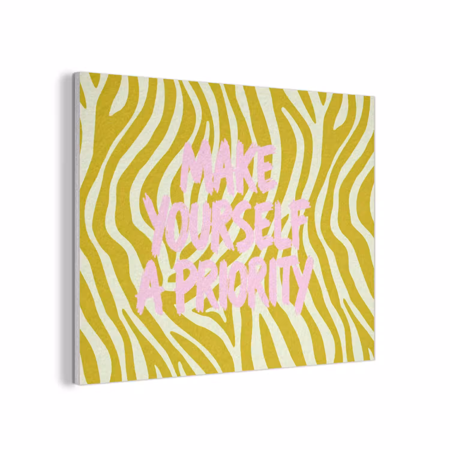 Zebraprint - Priority - Roze PET vilt klein -3d