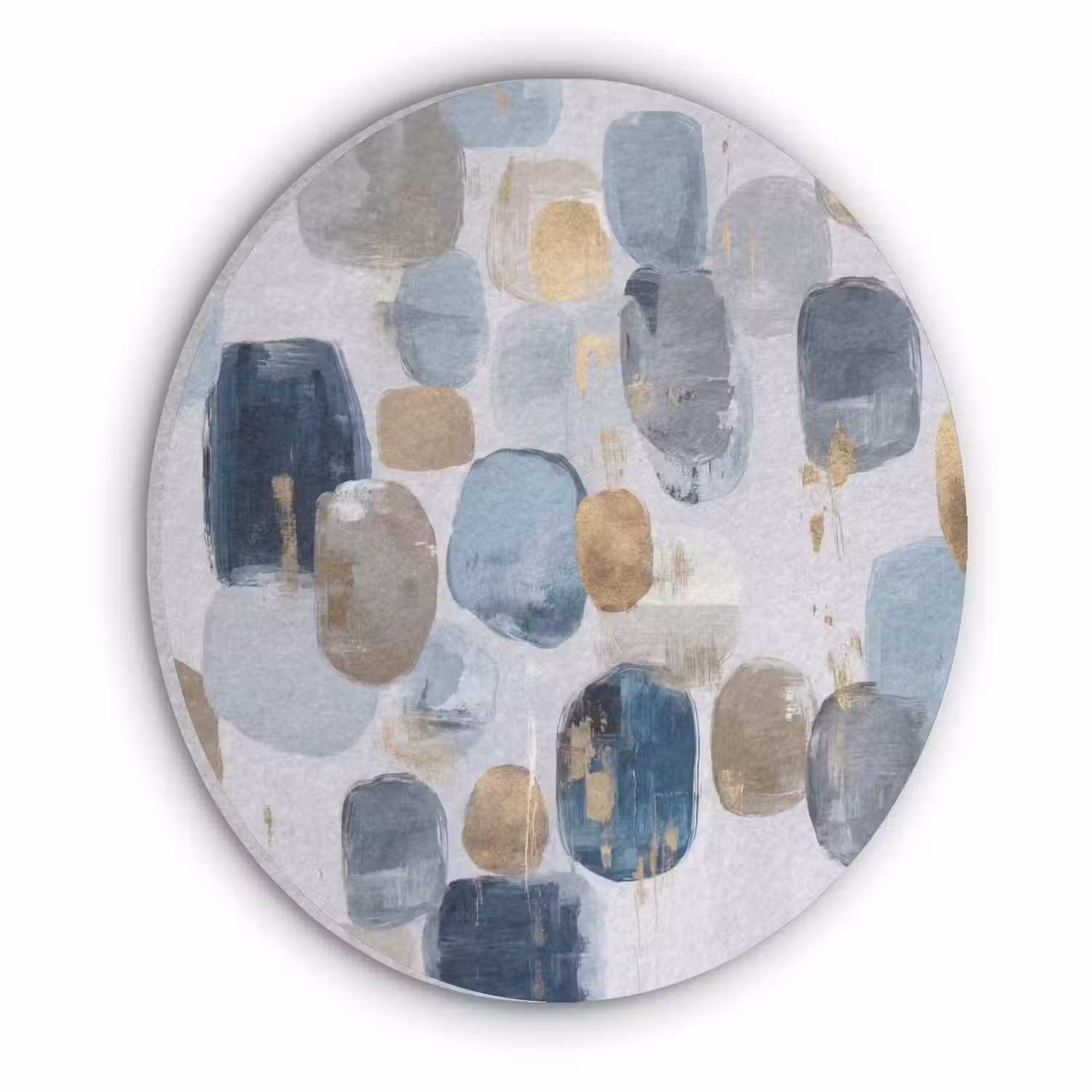 Abstract - Goud - Vormen Akoestische PET Vilt - Rond klein -3d