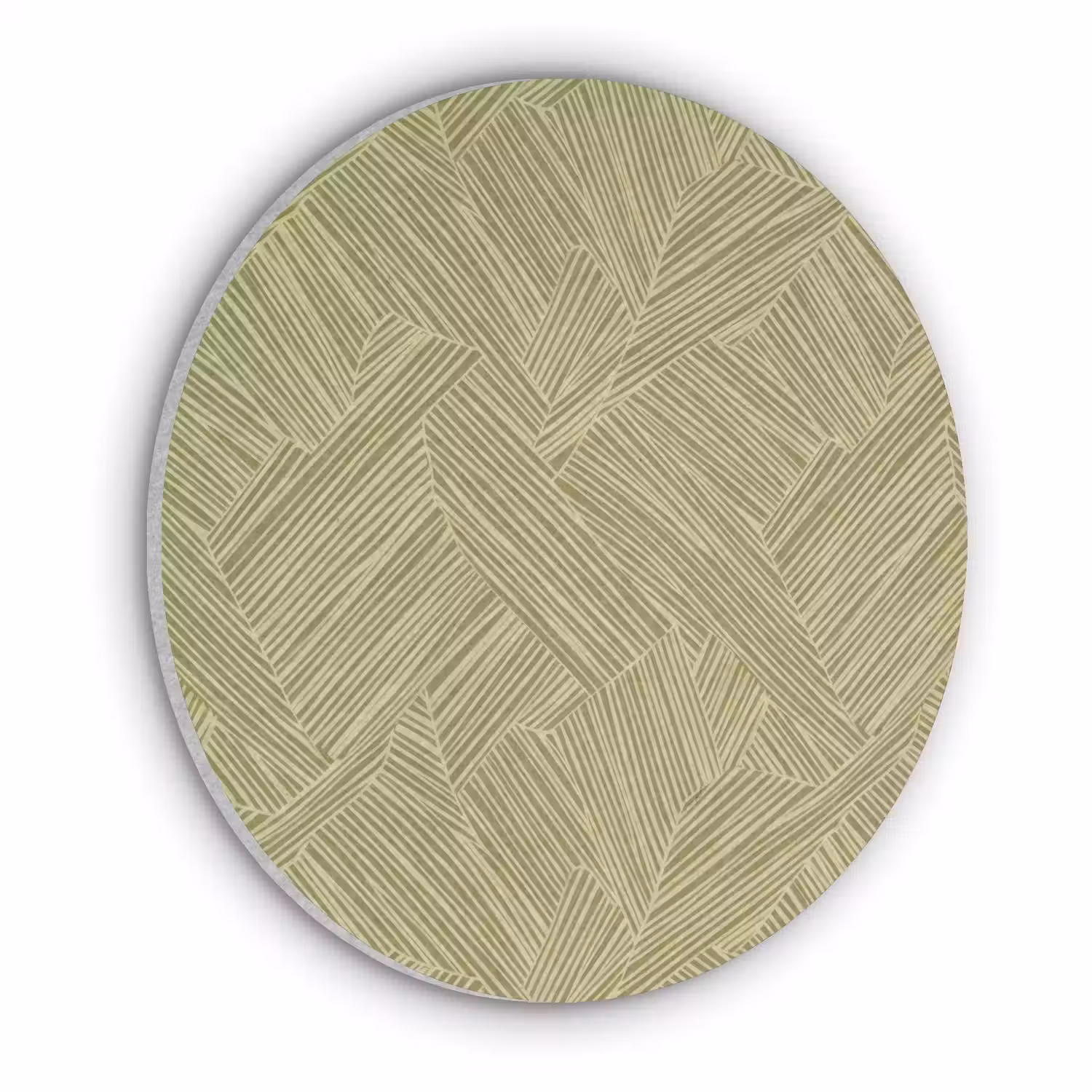 Abstract - Modern - Groen Akoestische PET Vilt - Rond klein 838 -3d