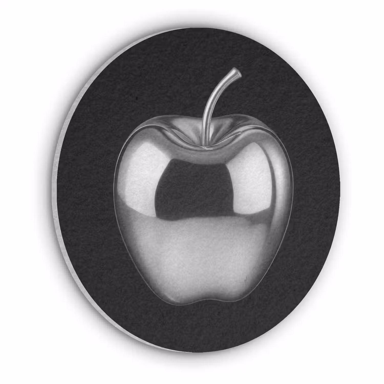 Appel - Metallic - Symmetrisch Akoestische PET Vilt - Rond klein -3d