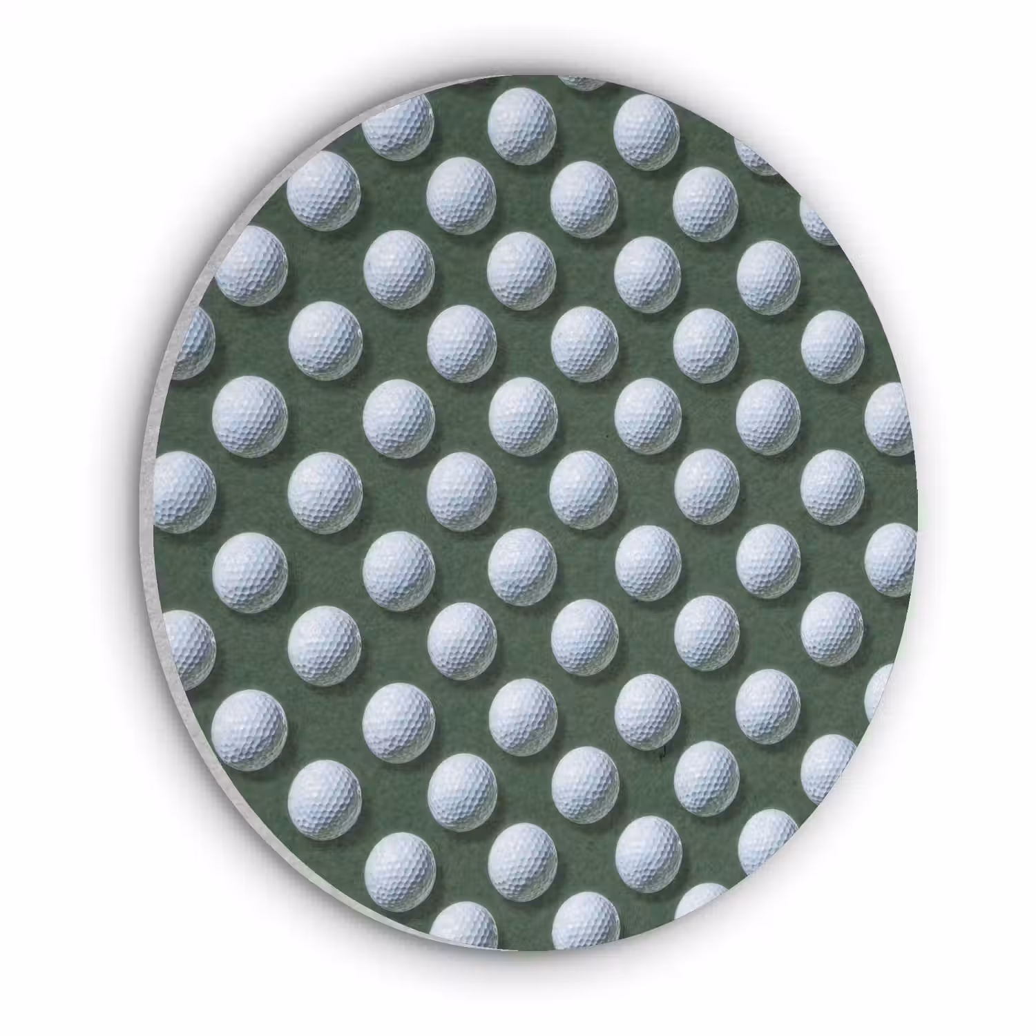 Ballen - Golf - Groen Akoestische PET Vilt - Rond klein 838 -3d
