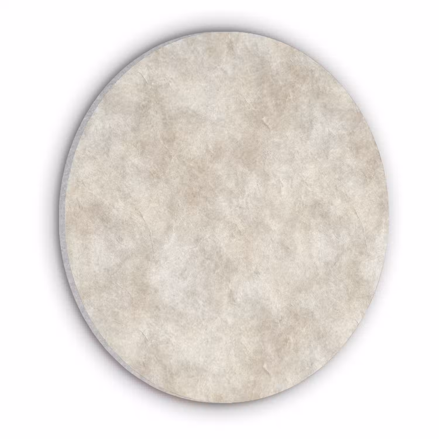 Beige - Reliëfstructuur - Natuursteen Akoestische PET Vilt - Rond klein 838 -3d