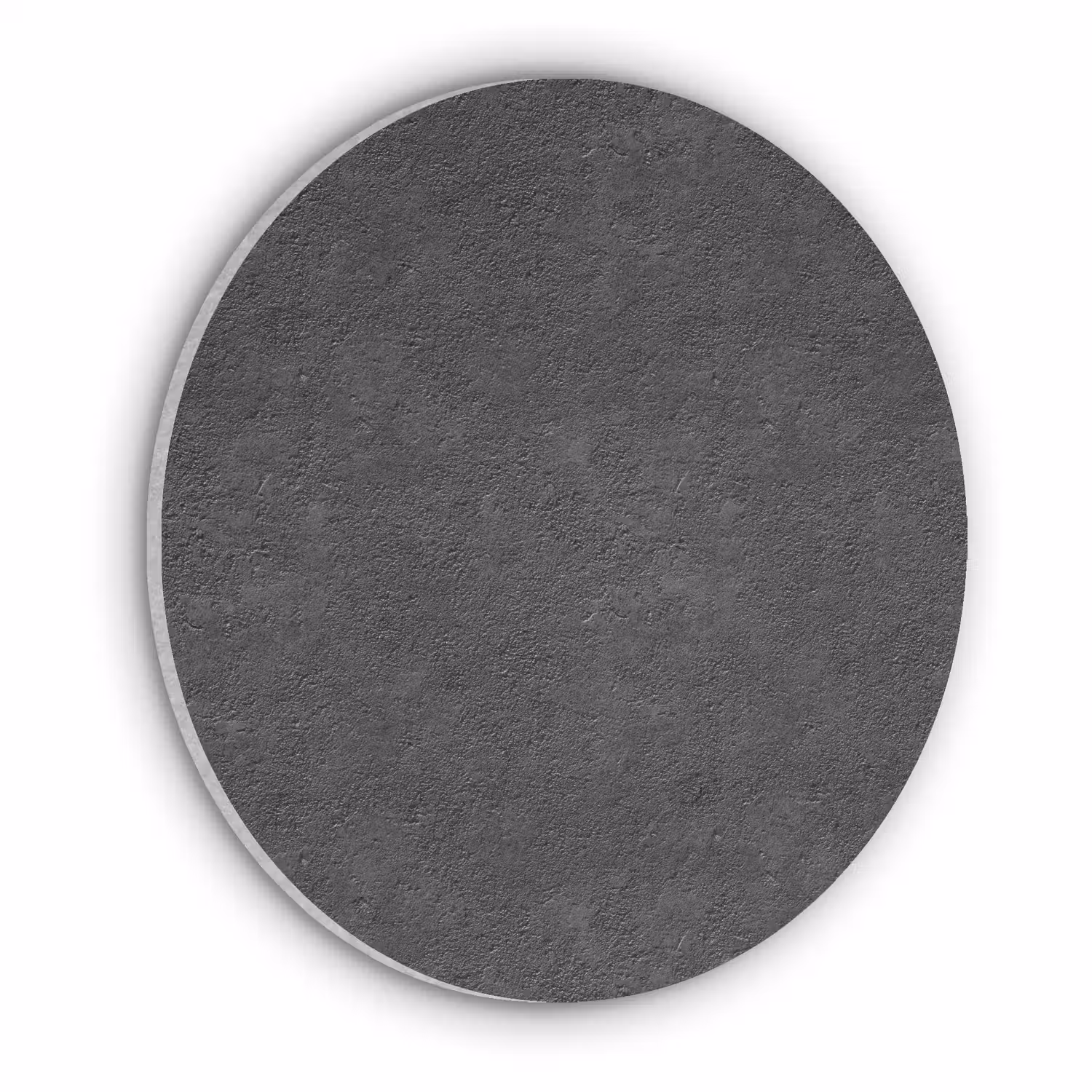 Donkergrijs - Asfaltstructuur - Ruw Akoestische PET Vilt - Rond klein 838 -3d