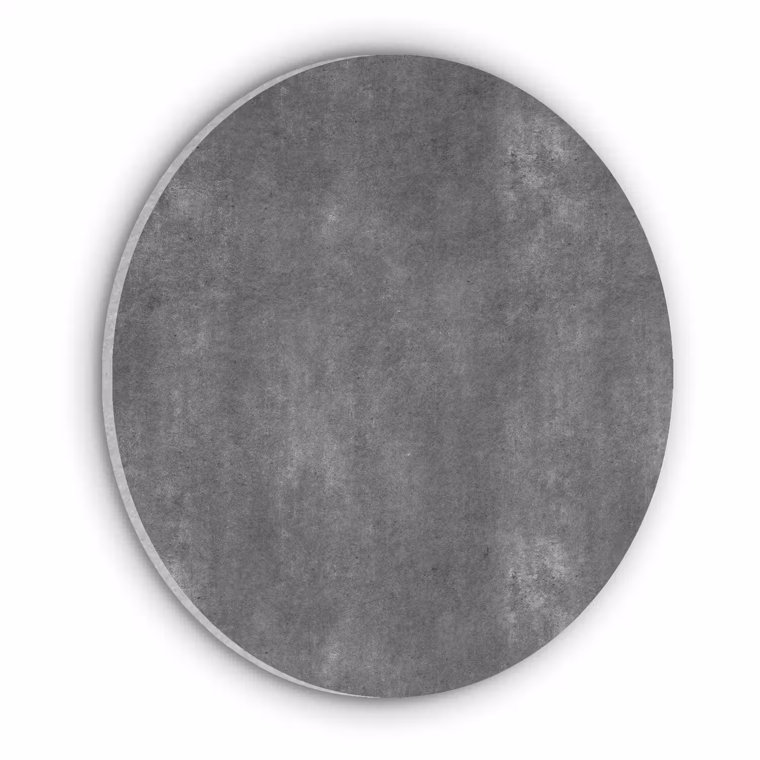 Donkergrijs - Ruw - Beton Akoestische PET Vilt - Rond klein 838 -3d