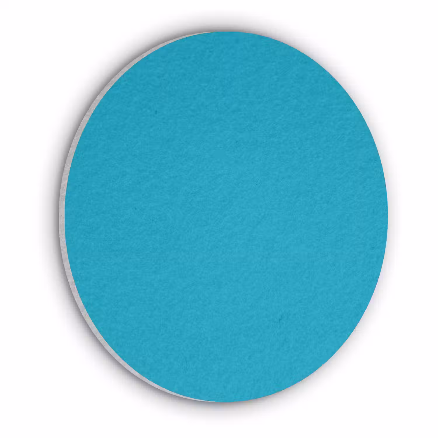 Deep - Turquoise - Turkoois Akoestische PET Vilt - Rond klein 838 -3d