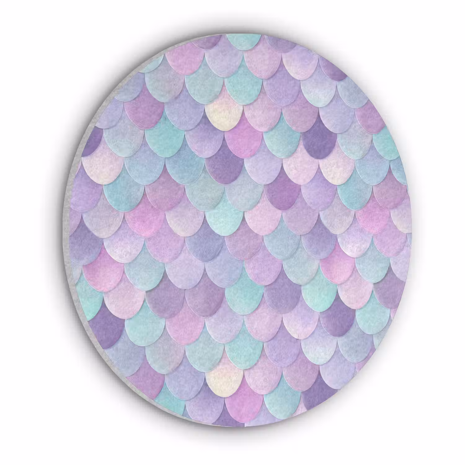 Dromerig - Zeemeermin - Pastel Akoestische PET Vilt - Rond klein 838 -3d