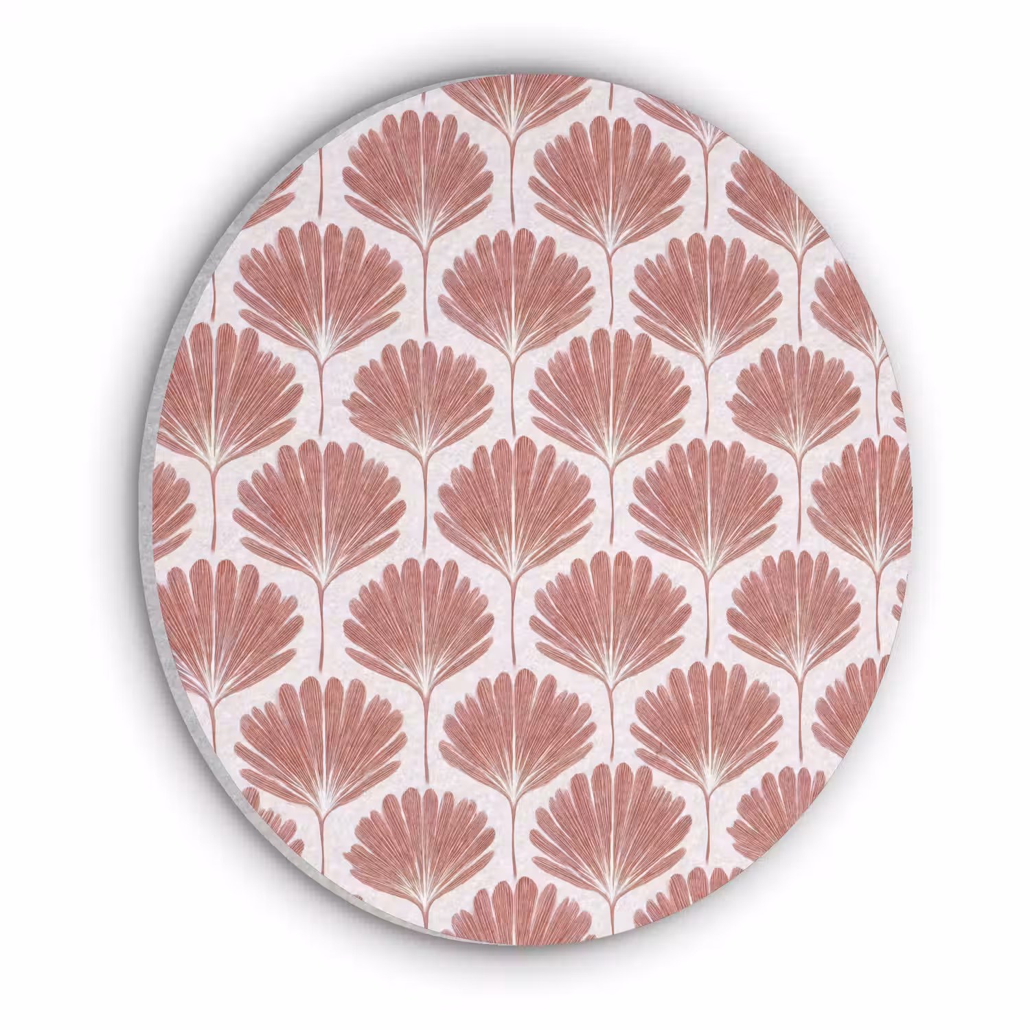 Waaier - Motief - Terra Akoestische PET Vilt - Rond klein 838 -3d