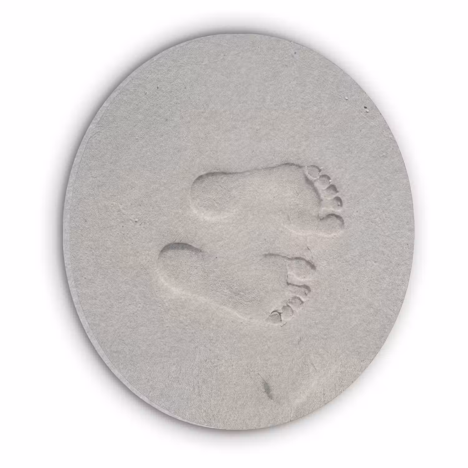 Voeten - Afdrukken - Zand Akoestische PET Vilt - Rond klein -3d