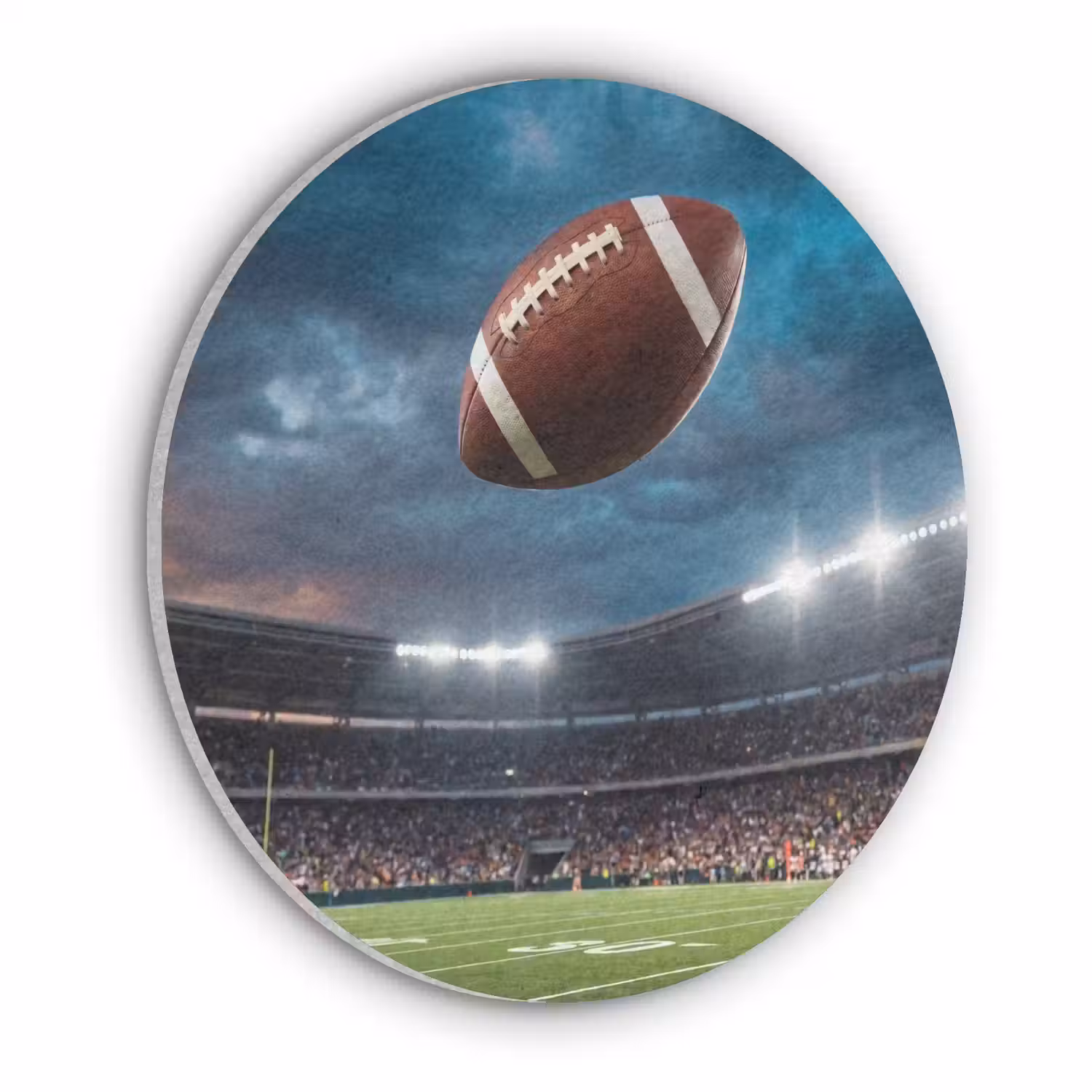 Football - Bal - Stadion - Sport Akoestische PET Vilt - Rond klein -3d