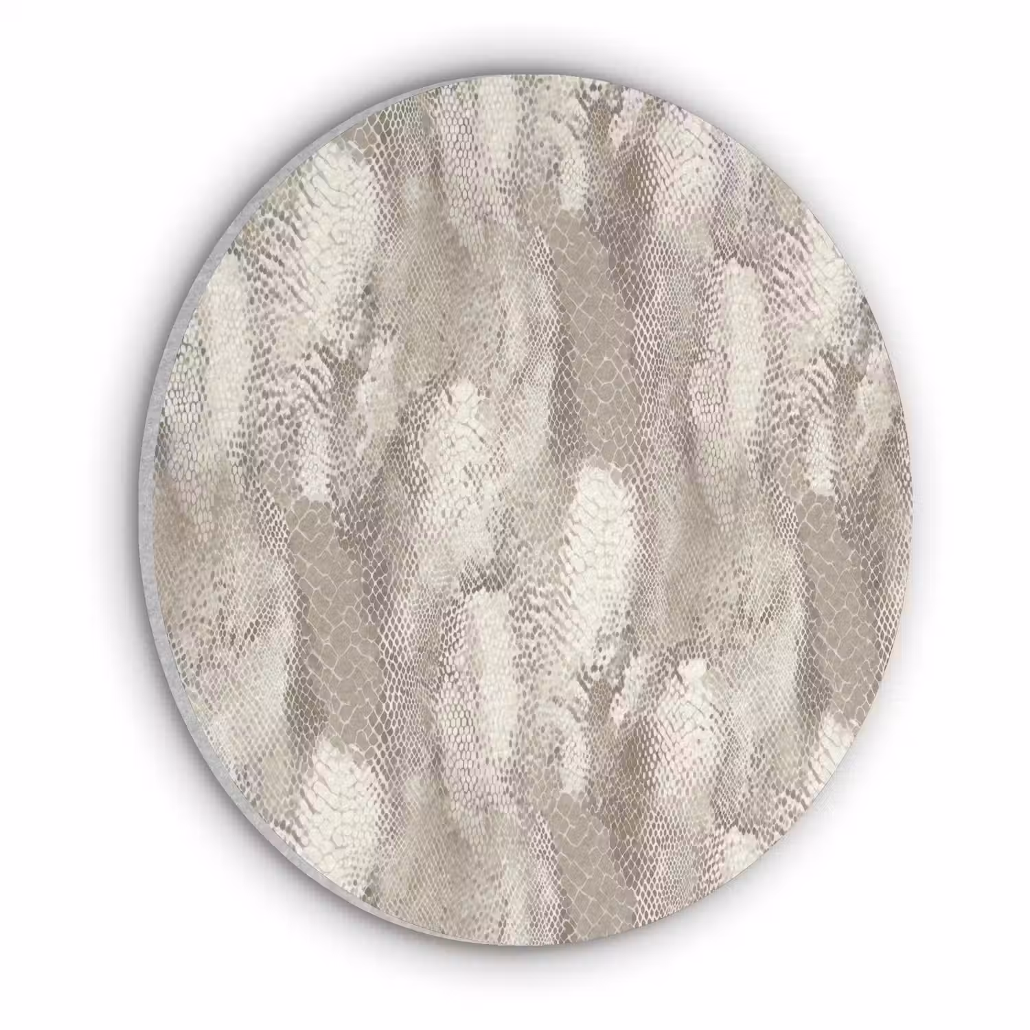 Slang - Textuur - Zand Akoestische PET Vilt - Rond klein 838 -3d