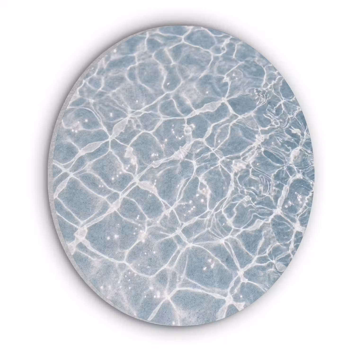 Water - Reflectie - Zonlicht Akoestische PET Vilt - Rond klein -3d