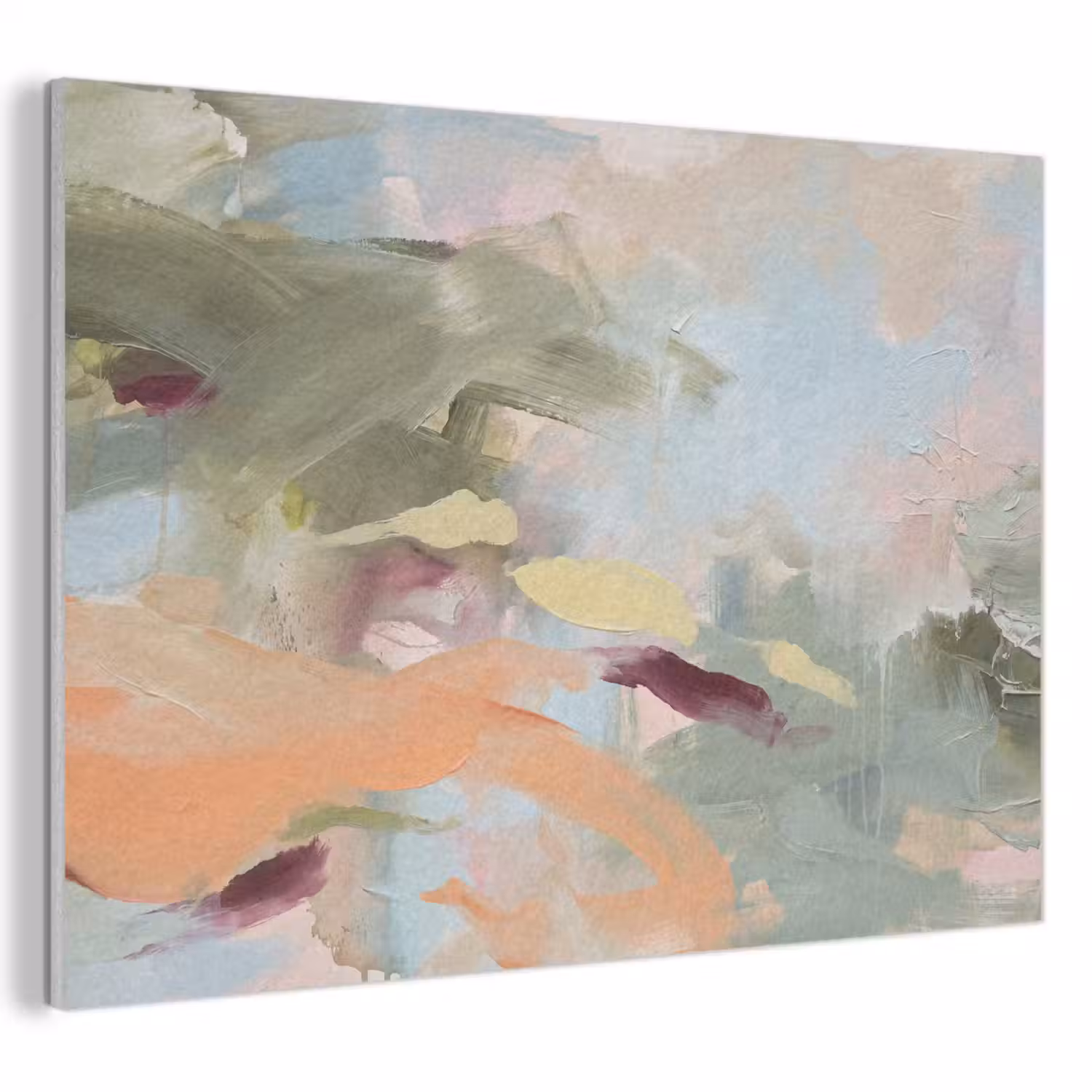 Abstract - Borstelstreken - Kunst - Modern - Pastel PET vilt klein -3d