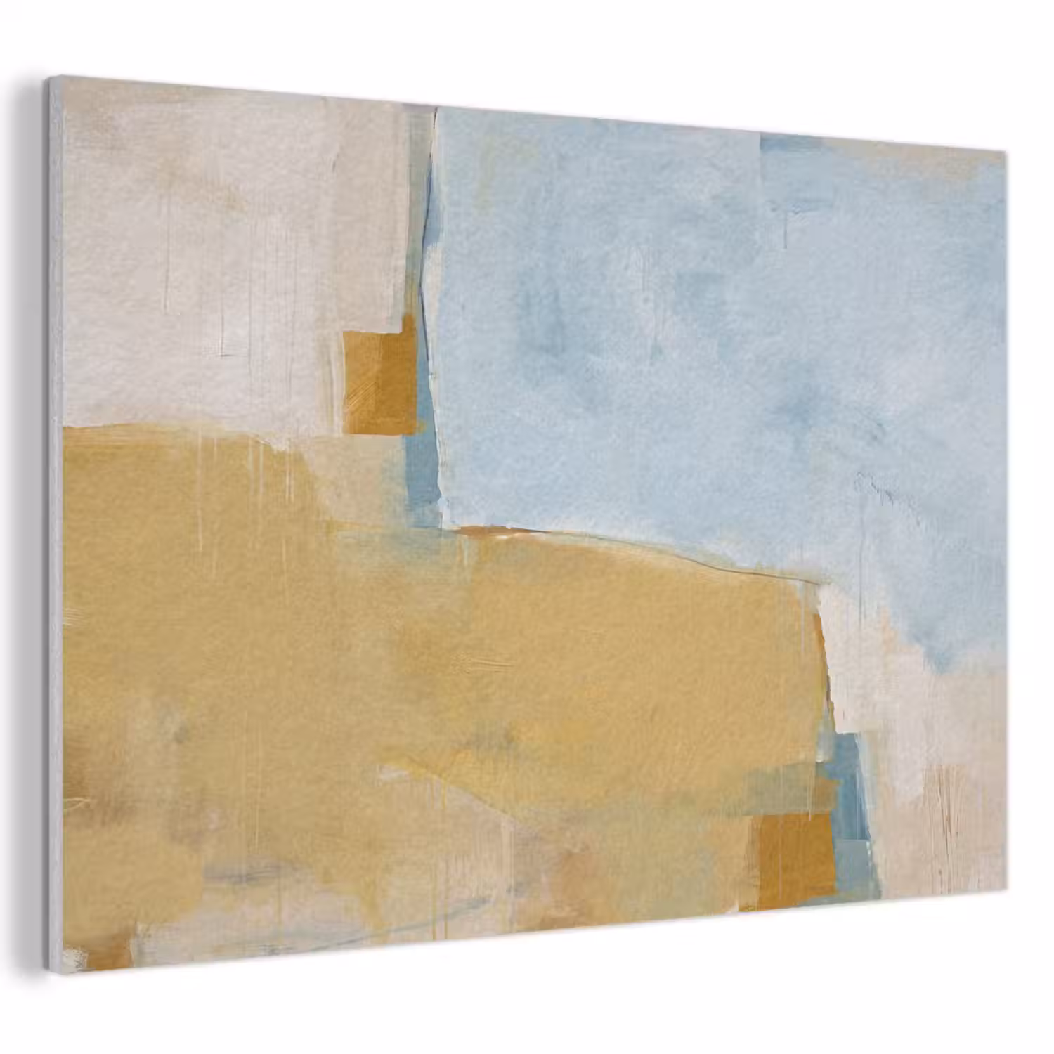 Abstract - Kleuren - Kunst - Modern - Blauw PET vilt klein -3d