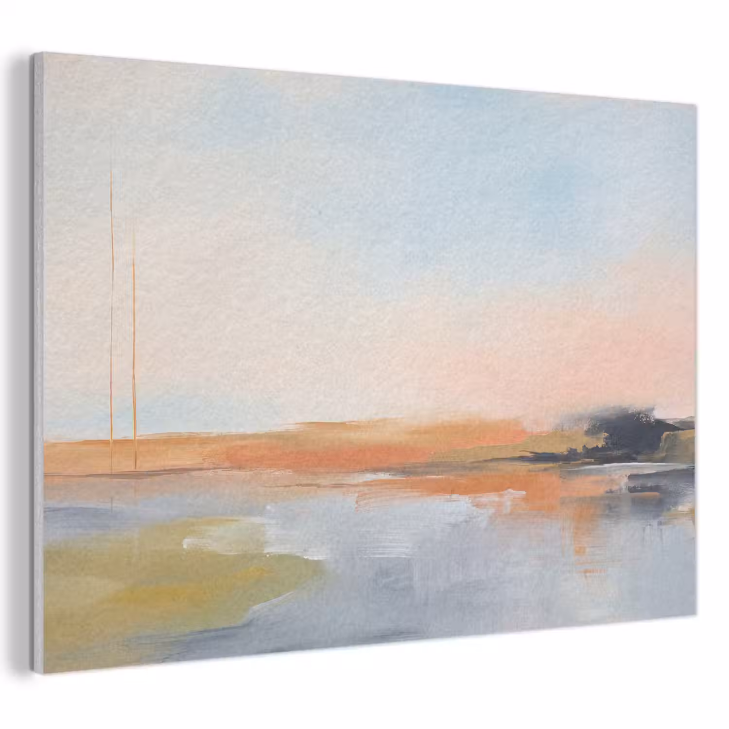 Abstract - Landschap - Horizon - Modern - Kleurrijk PET vilt klein -3d