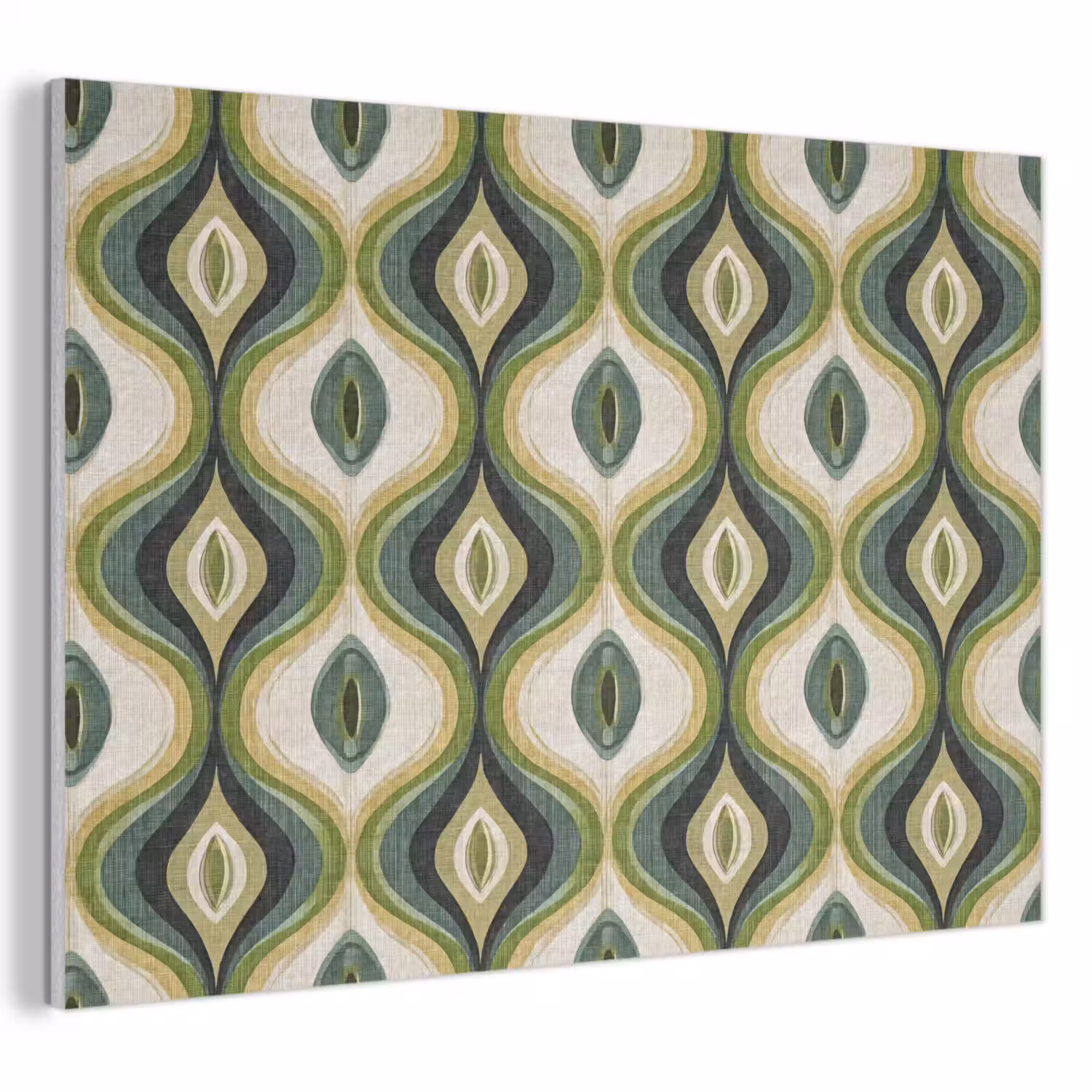 Abstract - Ritmisch - Groen PET vilt klein 837 -3d