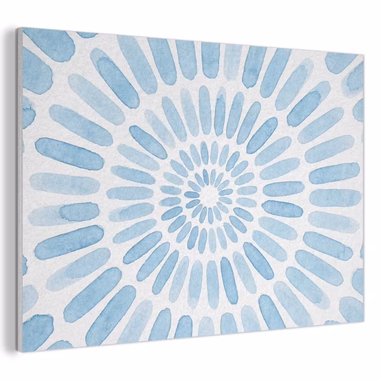 Abstract - Vormen - Kunst - Aquarel - Blauw PET vilt klein -3d
