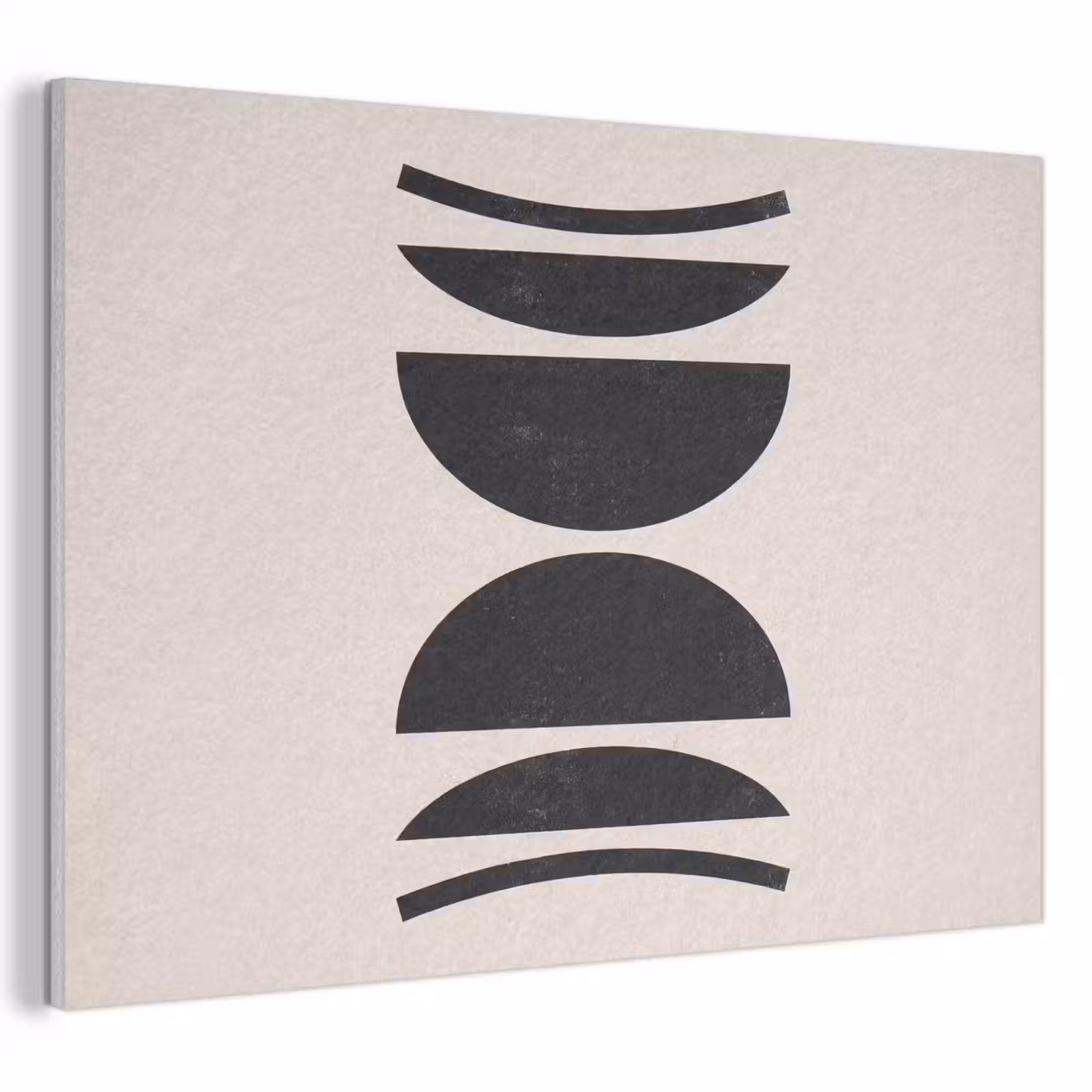 Acoustic Panel - Abstract - Shapes - Black - Abstract - Vormen - Zwart PET vilt klein