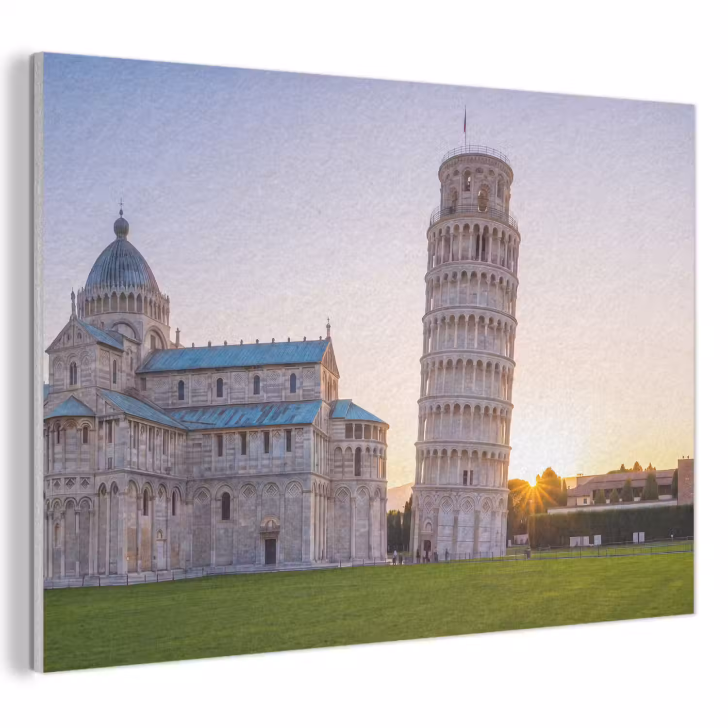 Architectuur - Toren - Pisa - Italië - Zonsondergang PET vilt klein -3d
