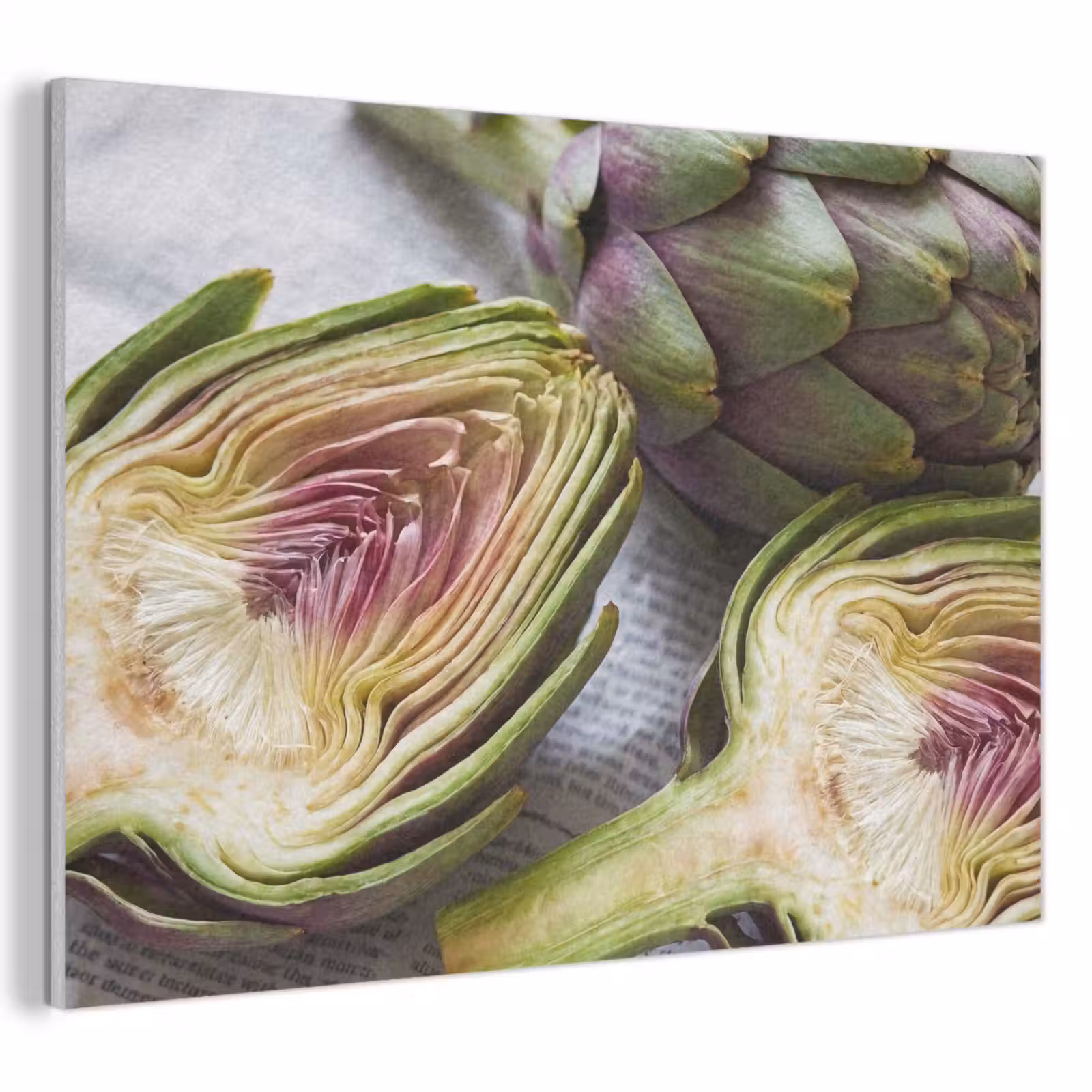 Acoustic Panel - Artichoke - Sliced - Food - Artisjok - Doorgesneden - Eten PET vilt klein