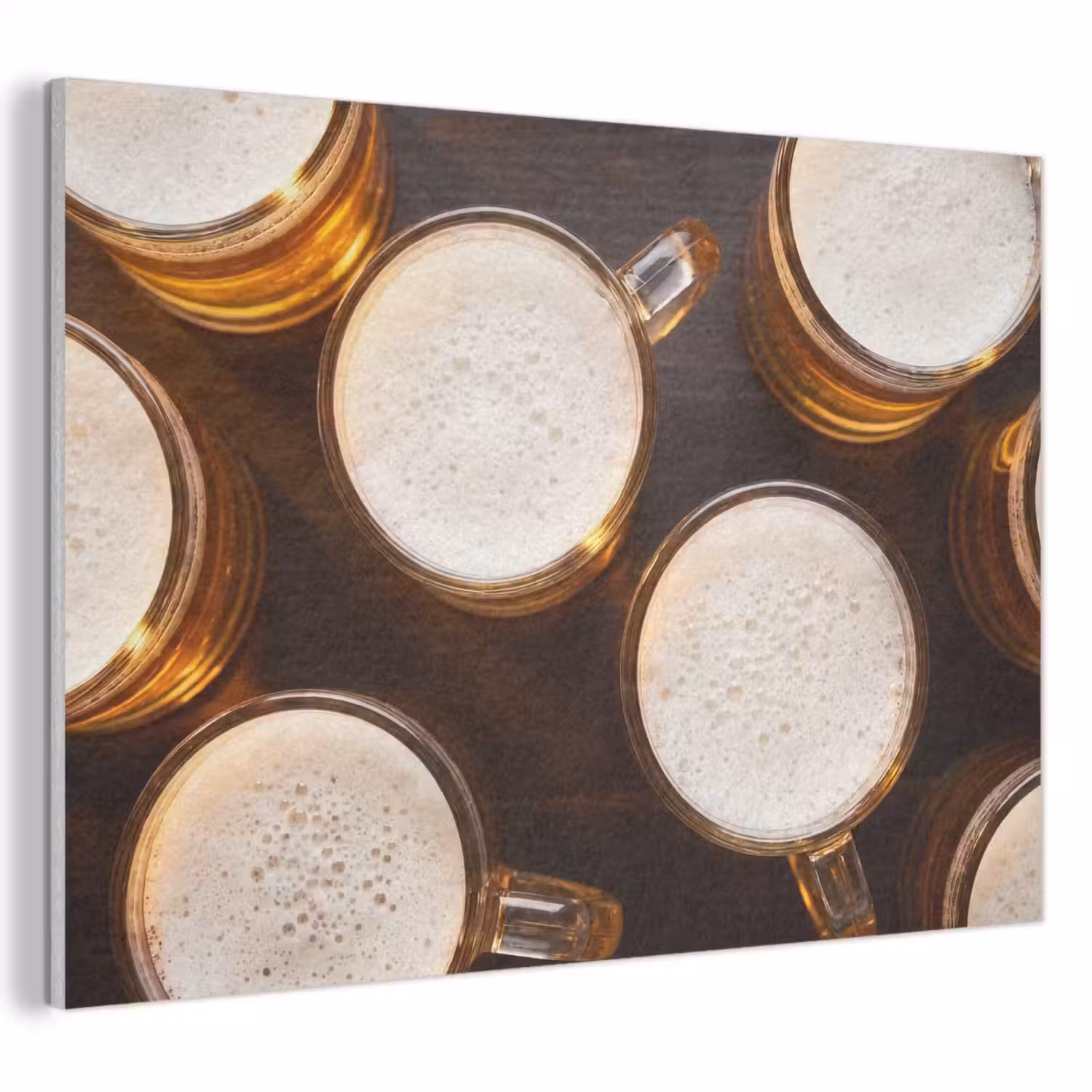 Bier - Glazen - Schuim - Hout - Drank PET vilt klein -3d