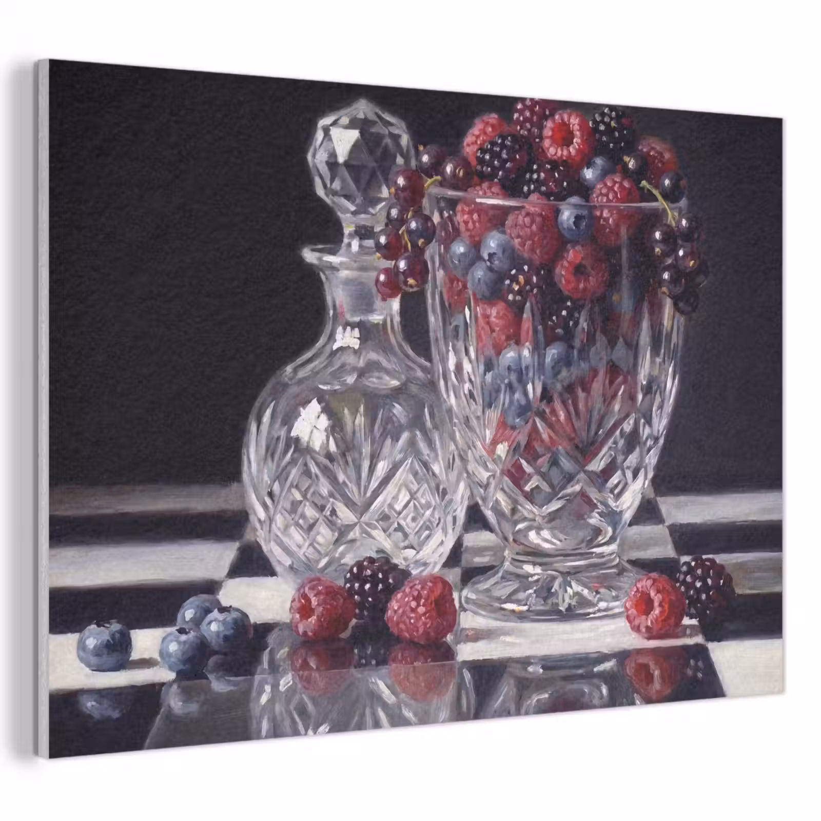 Acoustic Panel - Berries - Crystal - Still Life - Bessen - Kristal - Stilleven PET vilt klein