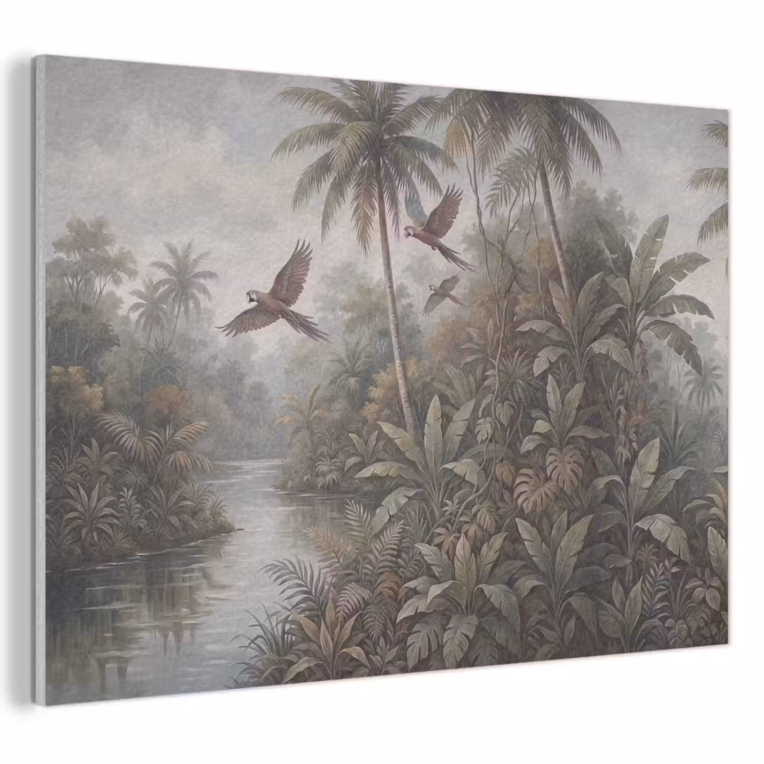 Vogel - Vliegend - Tropisch - Landschap - Klassiek PET vilt klein -3d