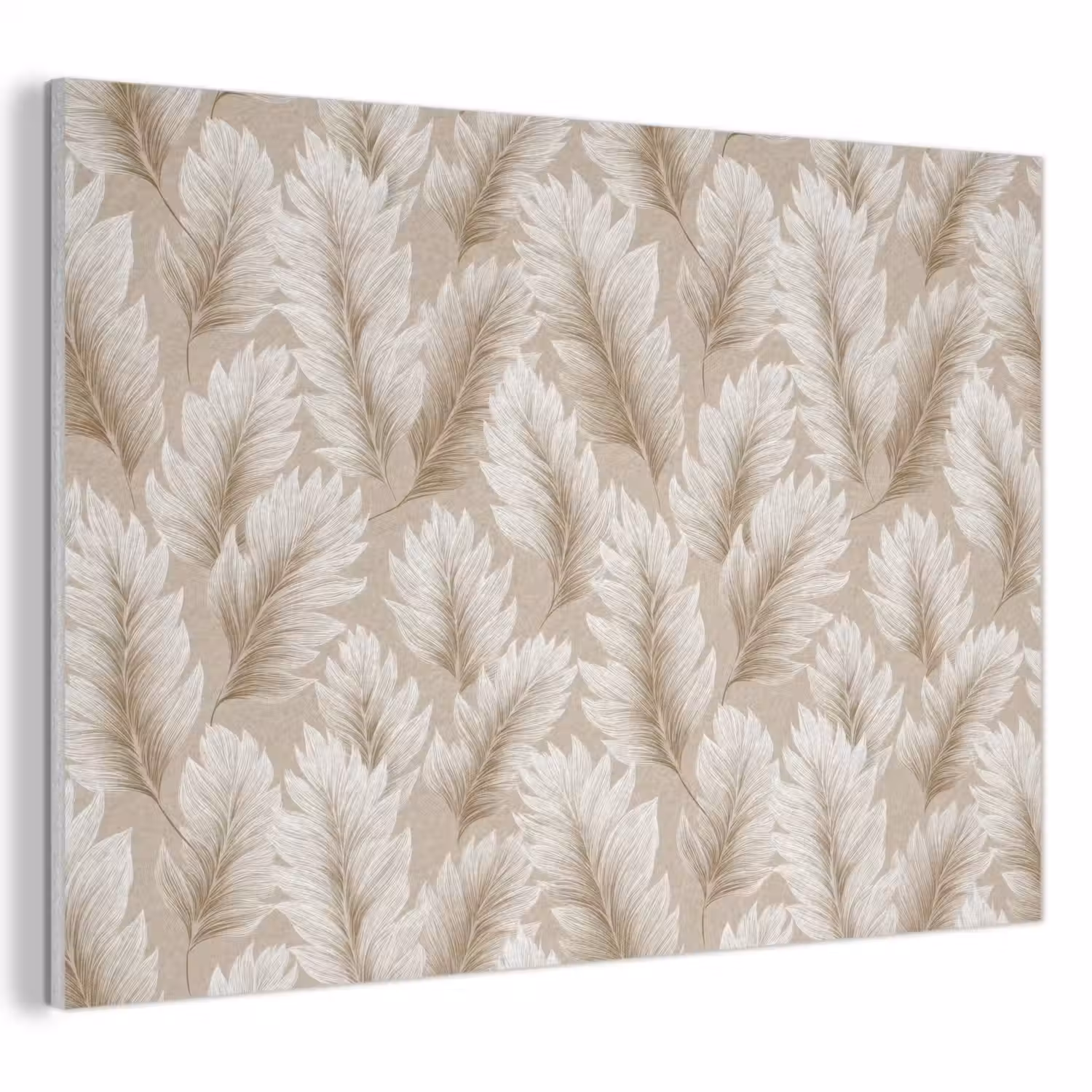 Botanisch - Patroon - Beige PET vilt klein 837 -3d