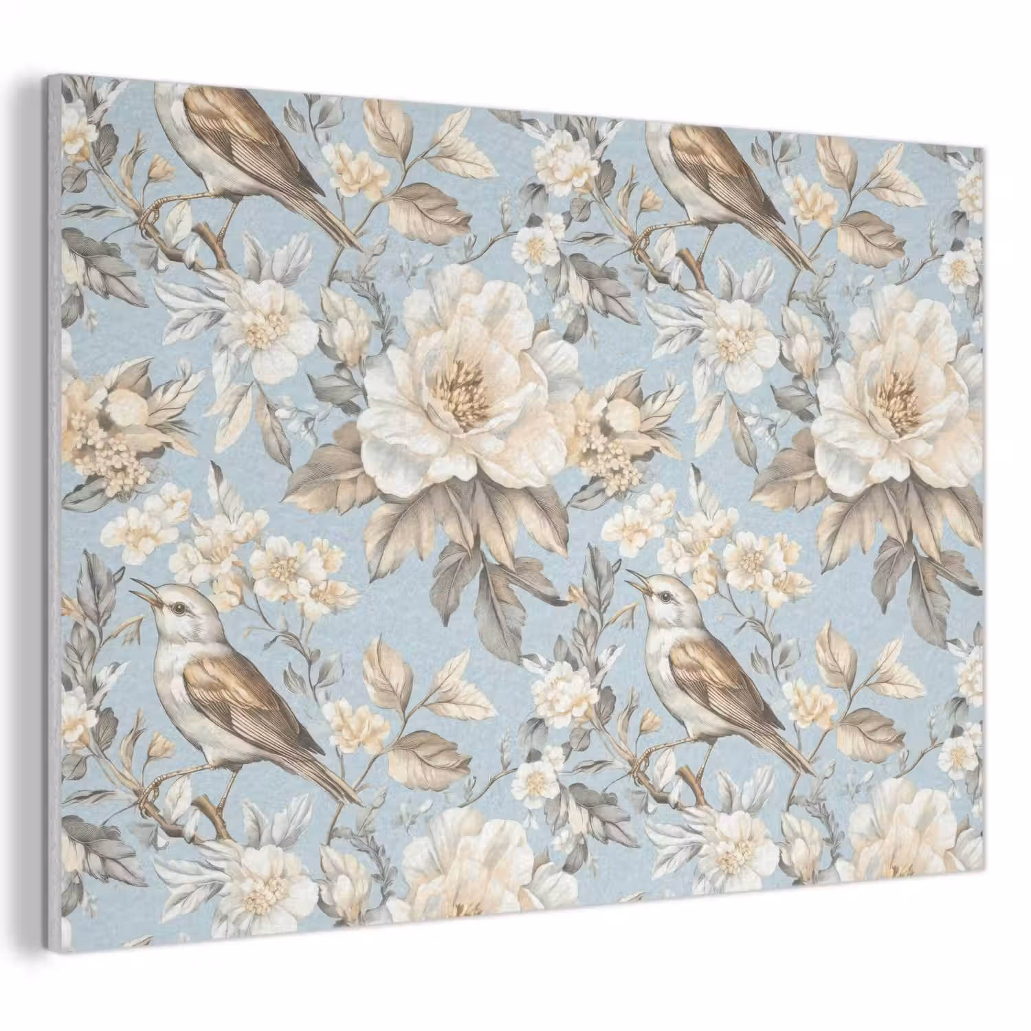 Botanisch - Zangvogel - Blauw PET vilt klein 837 -3d