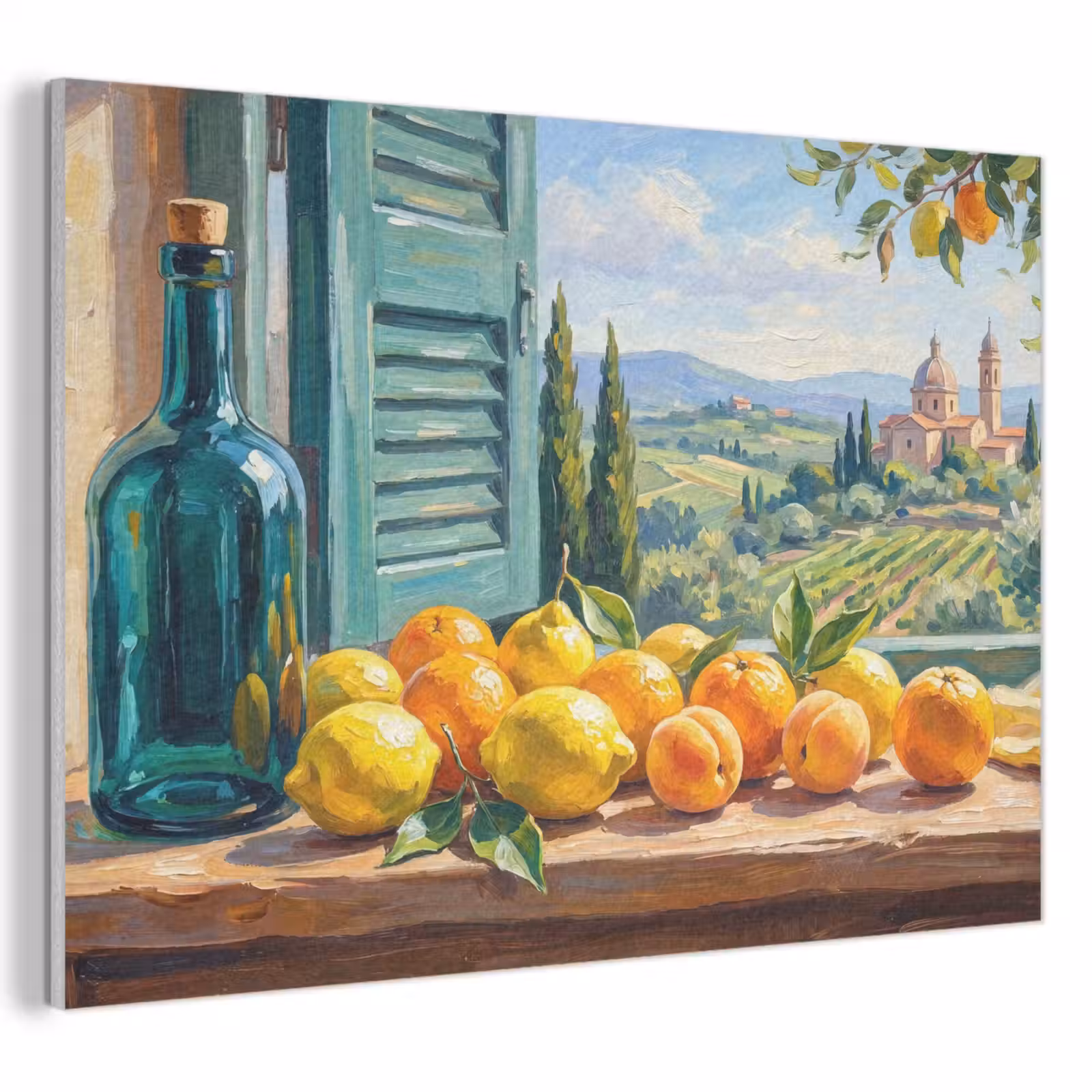 Acoustic Panel - Bottle - Fruit - Still Life - Fles - Fruit - Stilleven PET vilt klein