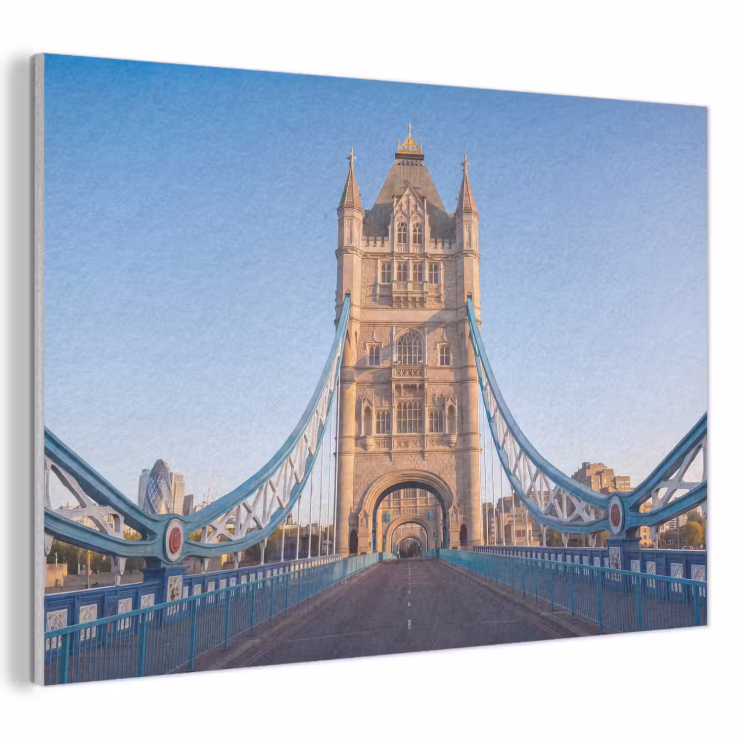 Brug - Toren - Architectuur - Klassiek - Blauw PET vilt klein -3d