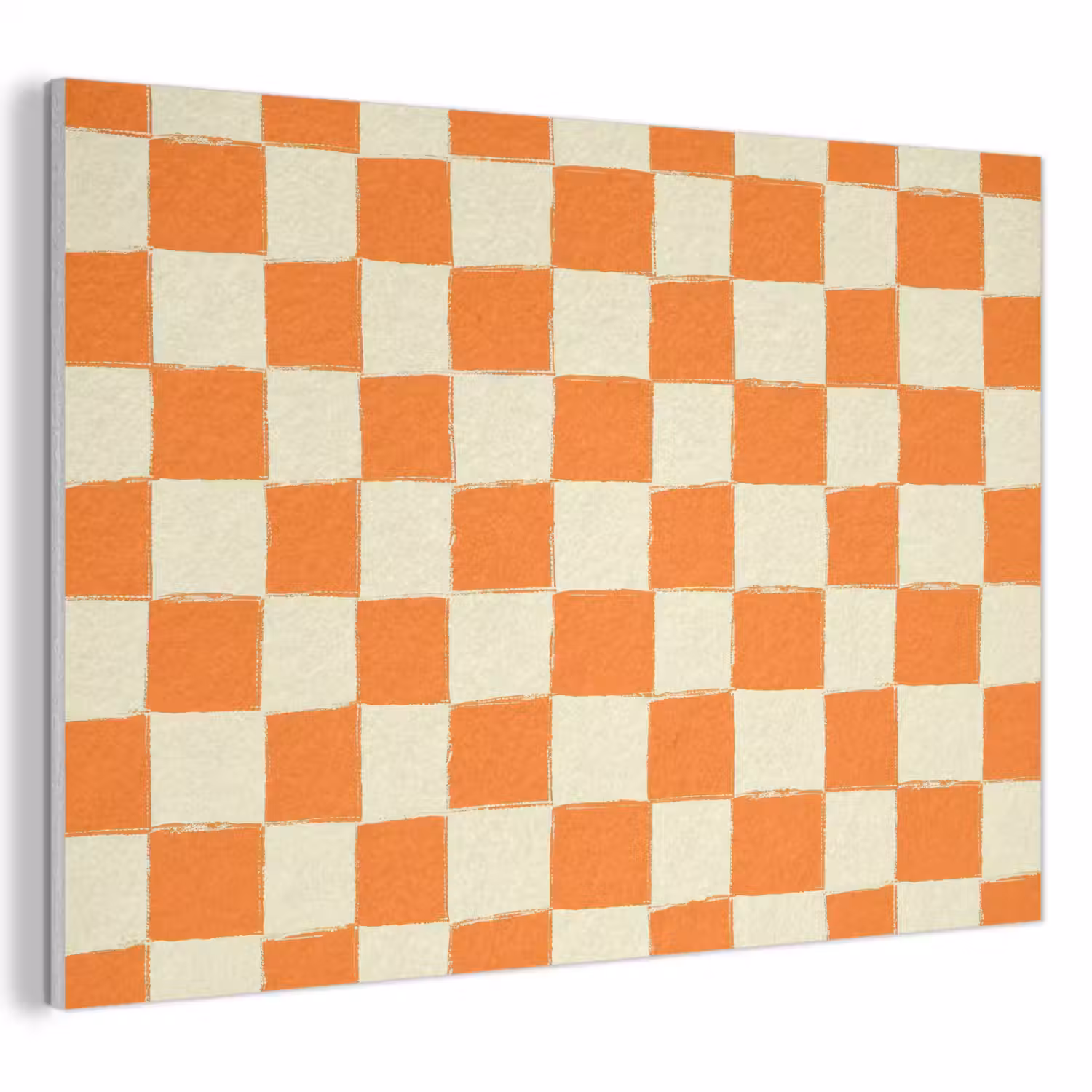 Schaak - Patroon - Oranje PET vilt klein 837 -3d