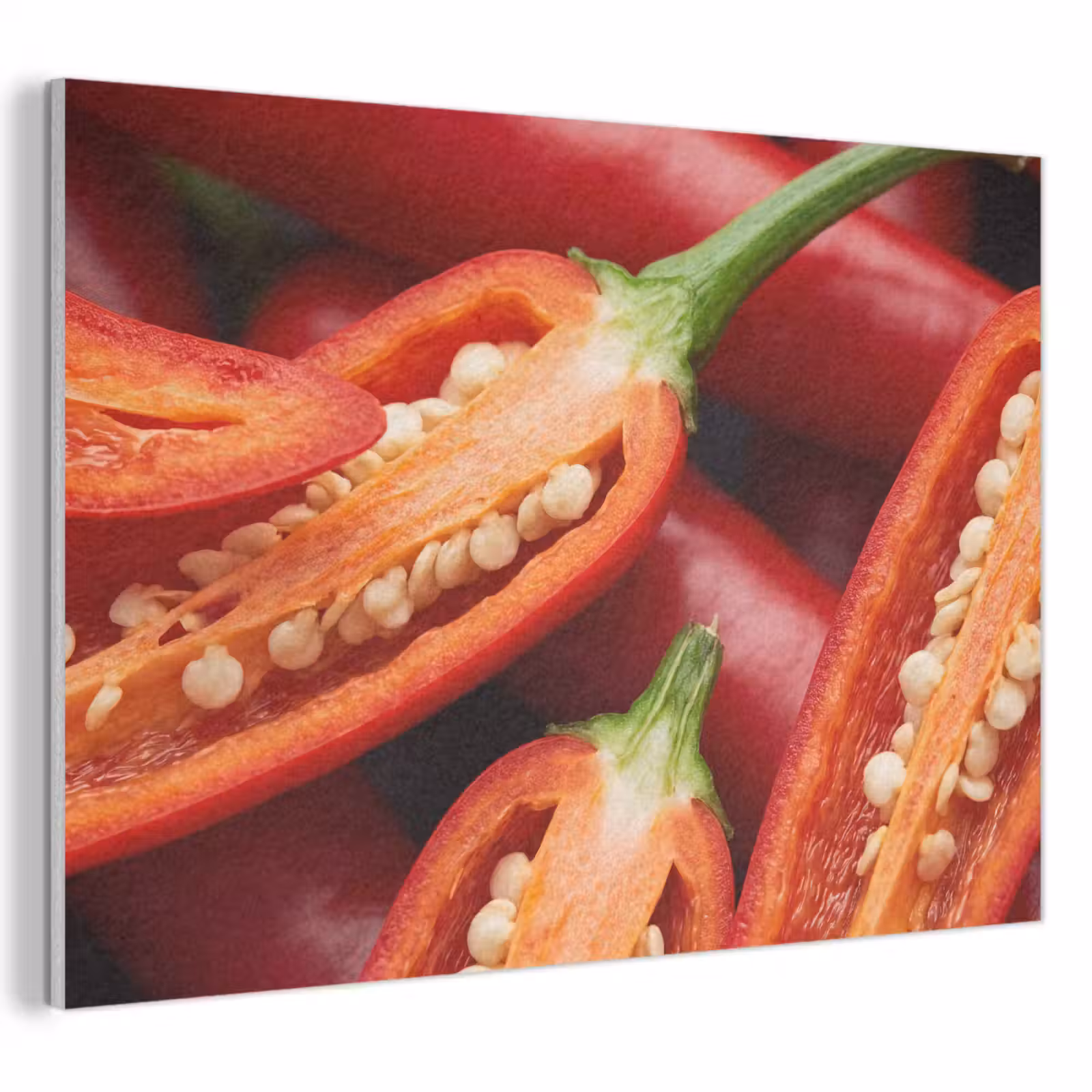Acoustic Panel - Chili Pepper - Open - Red - Chilipeper - Open - Rood PET vilt klein