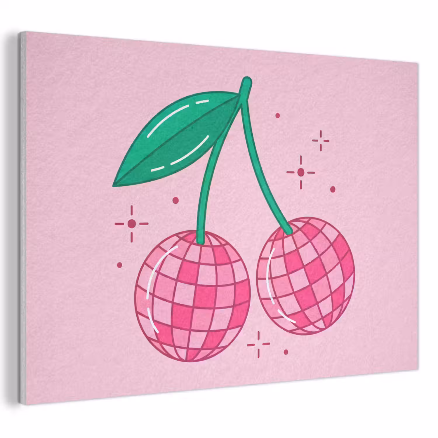 Decoratie - Disco-bal - Feest - Roze PET vilt klein -3d