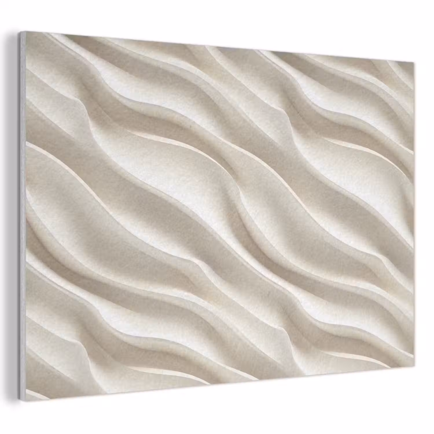 Diagonaal - Golven - Crème PET vilt klein 837 -3d
